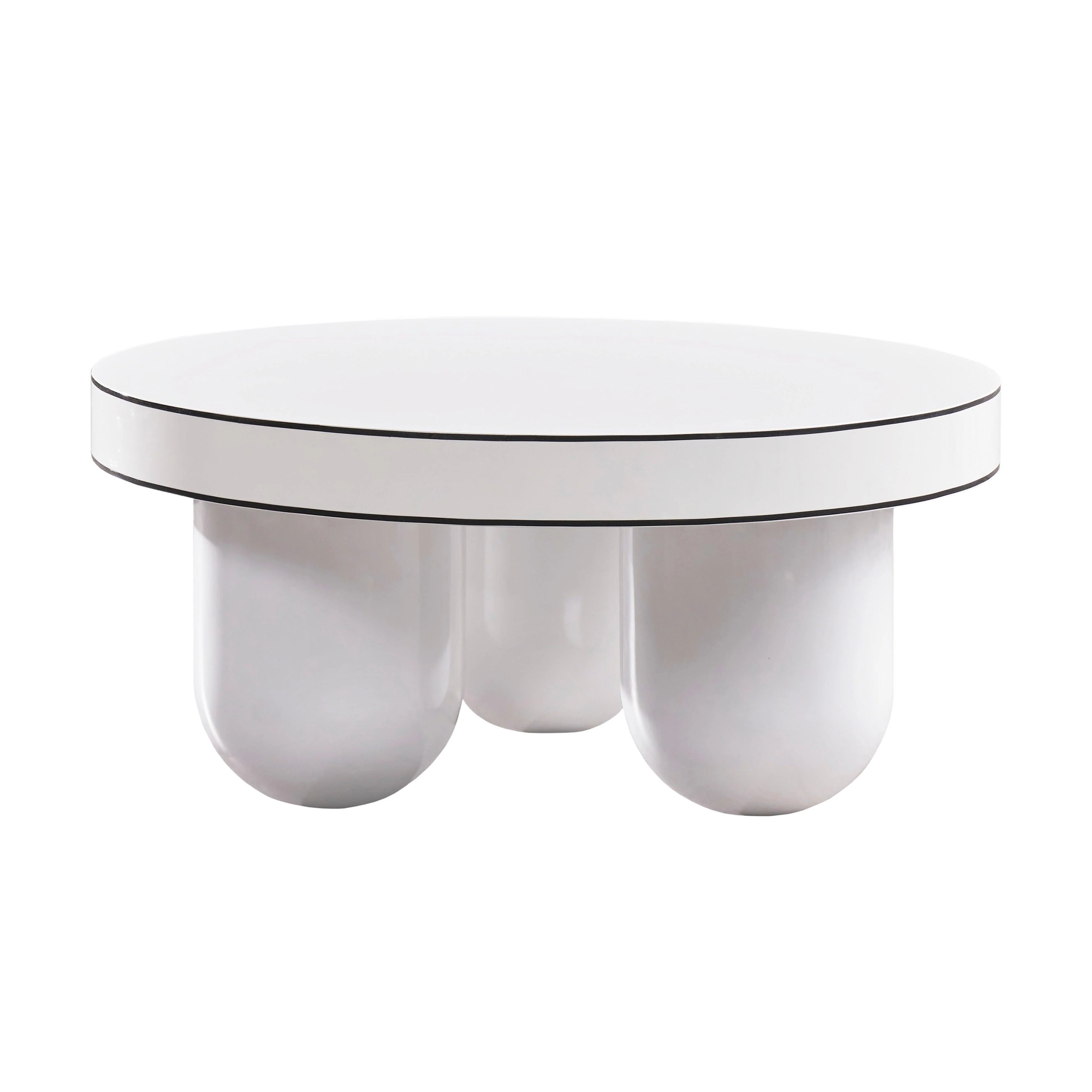 Jasper White Glossy Coffee Table - Frankwebs