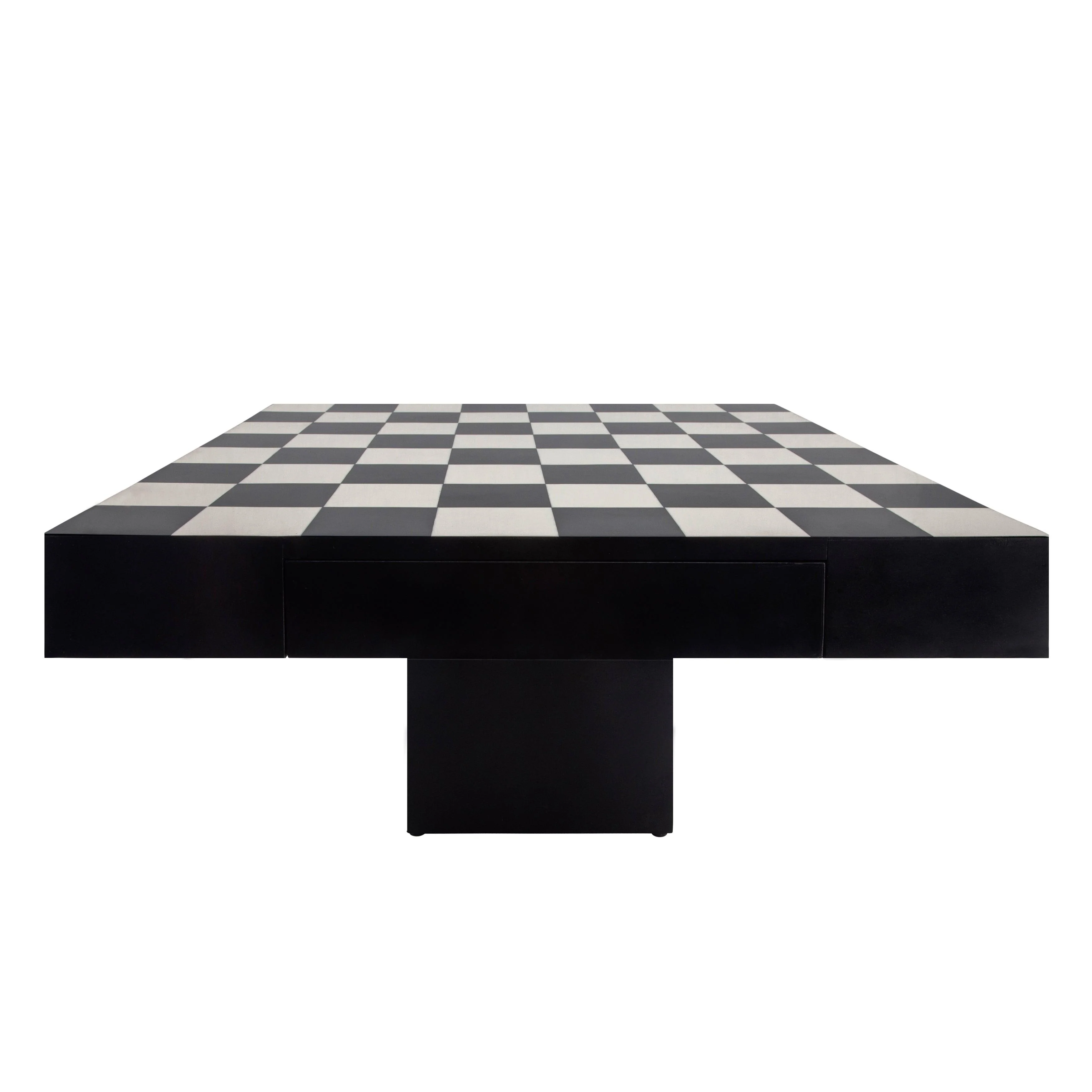32x32 Resin Chess Set, Black/white - Frankwebs
