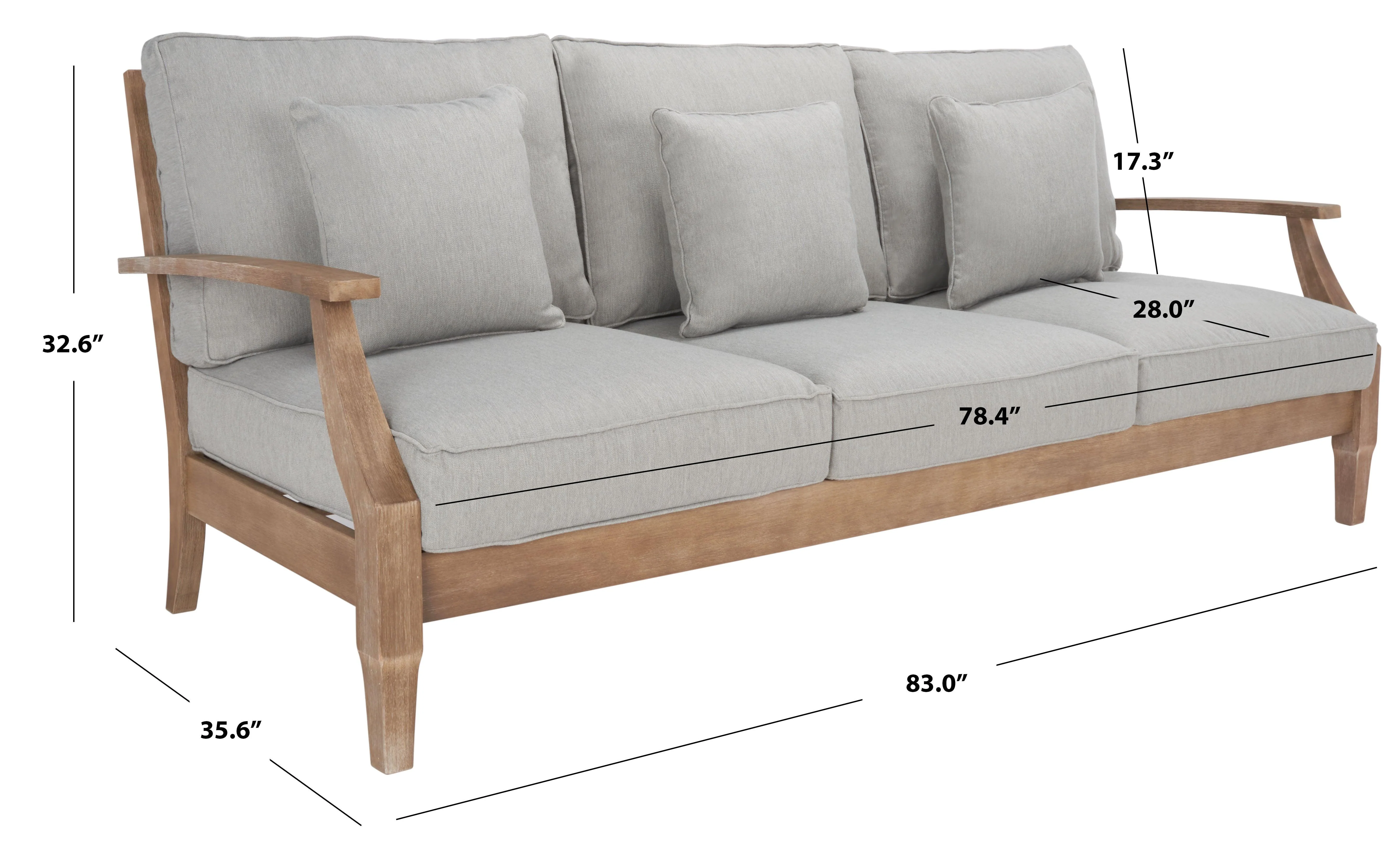MARTINIQUE WOOD PATIO SOFA - Frankwebs