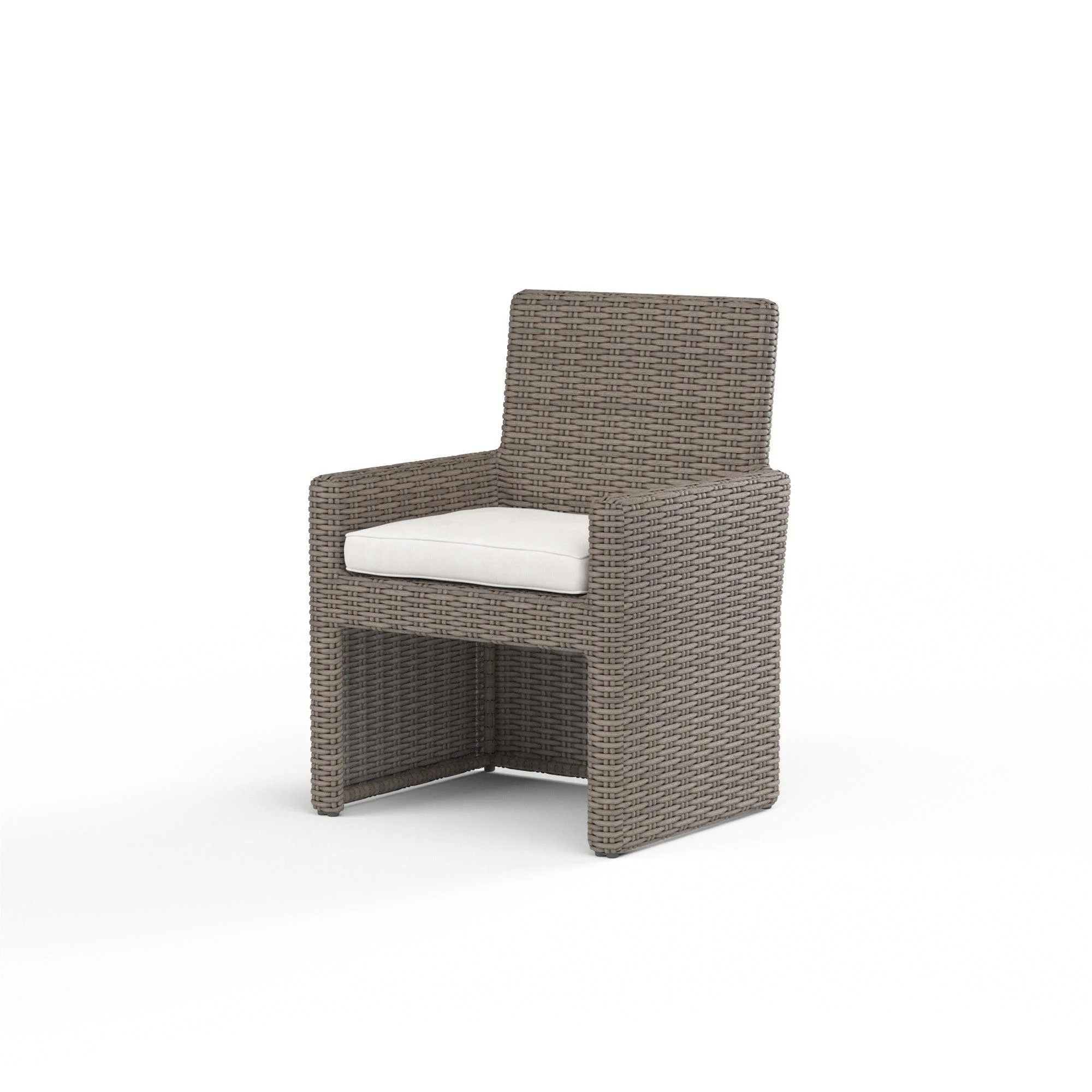 Coronado Dining Chair in Canvas Flax w/ Self Welt - Frankwebs