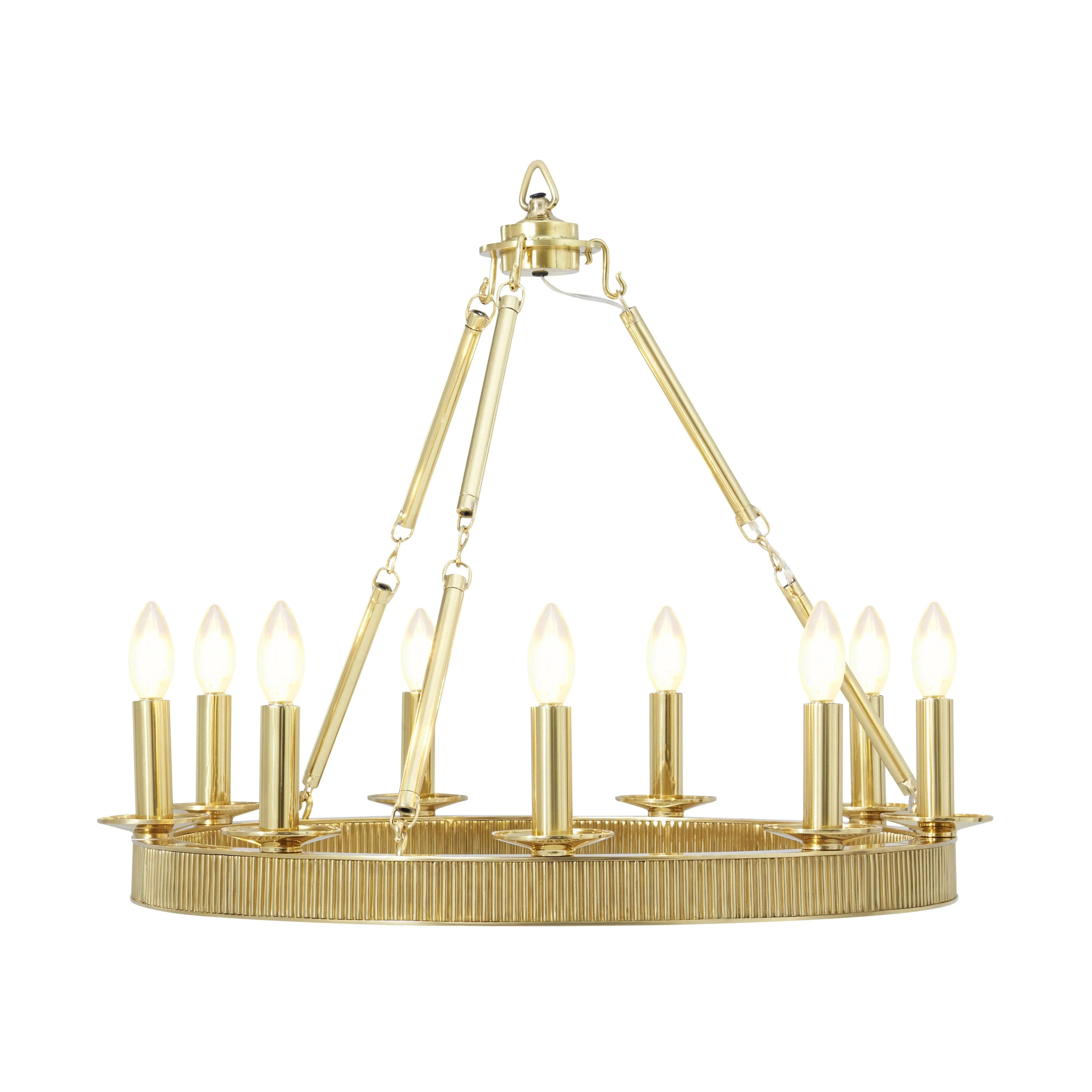 Simon Media Round 9 Light Chandelier - Frankwebs