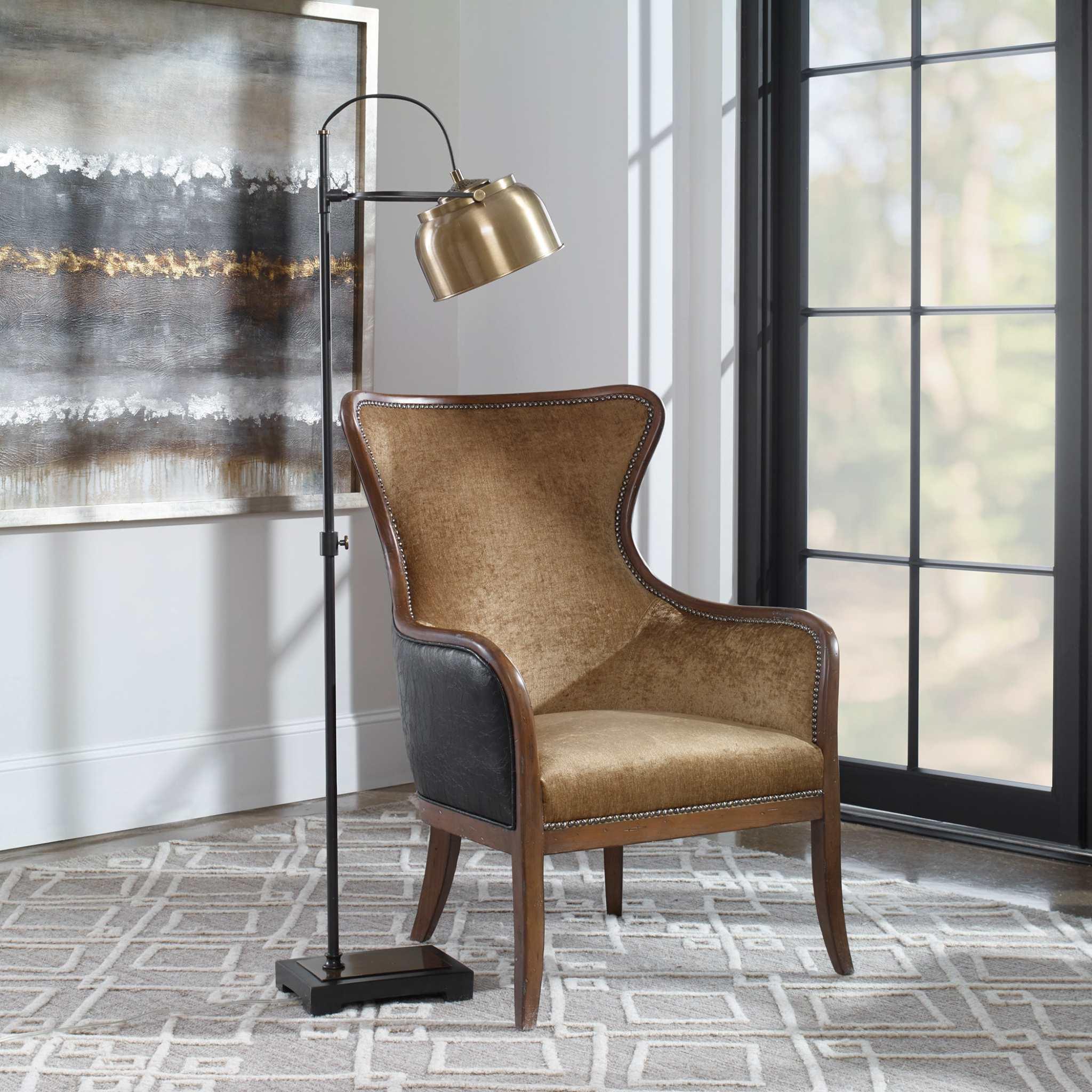 Snowden Tan Wing Chair - Frankwebs