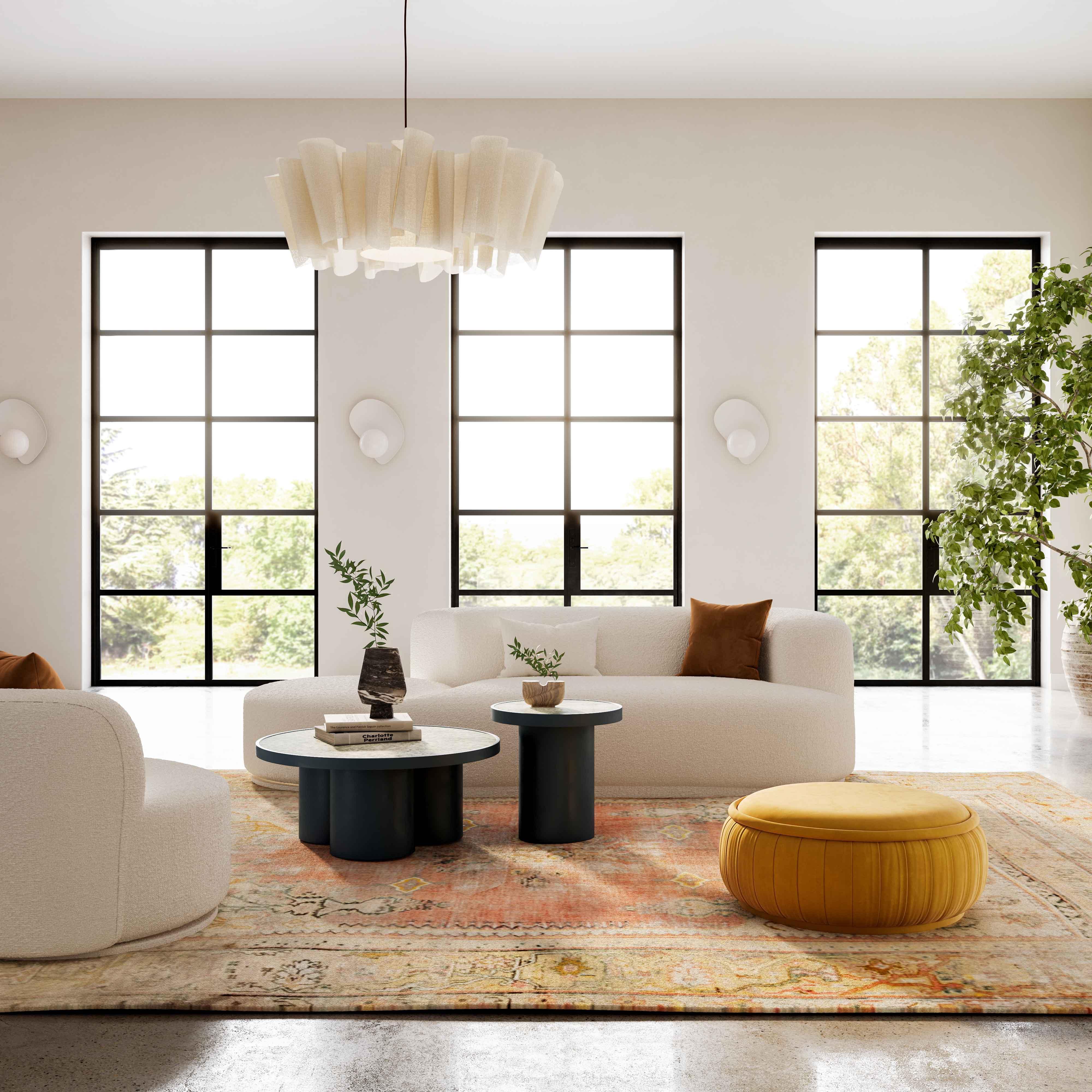 Fickle Cream Boucle 2-Piece Chaise Modular RAF Sofa - Frankwebs