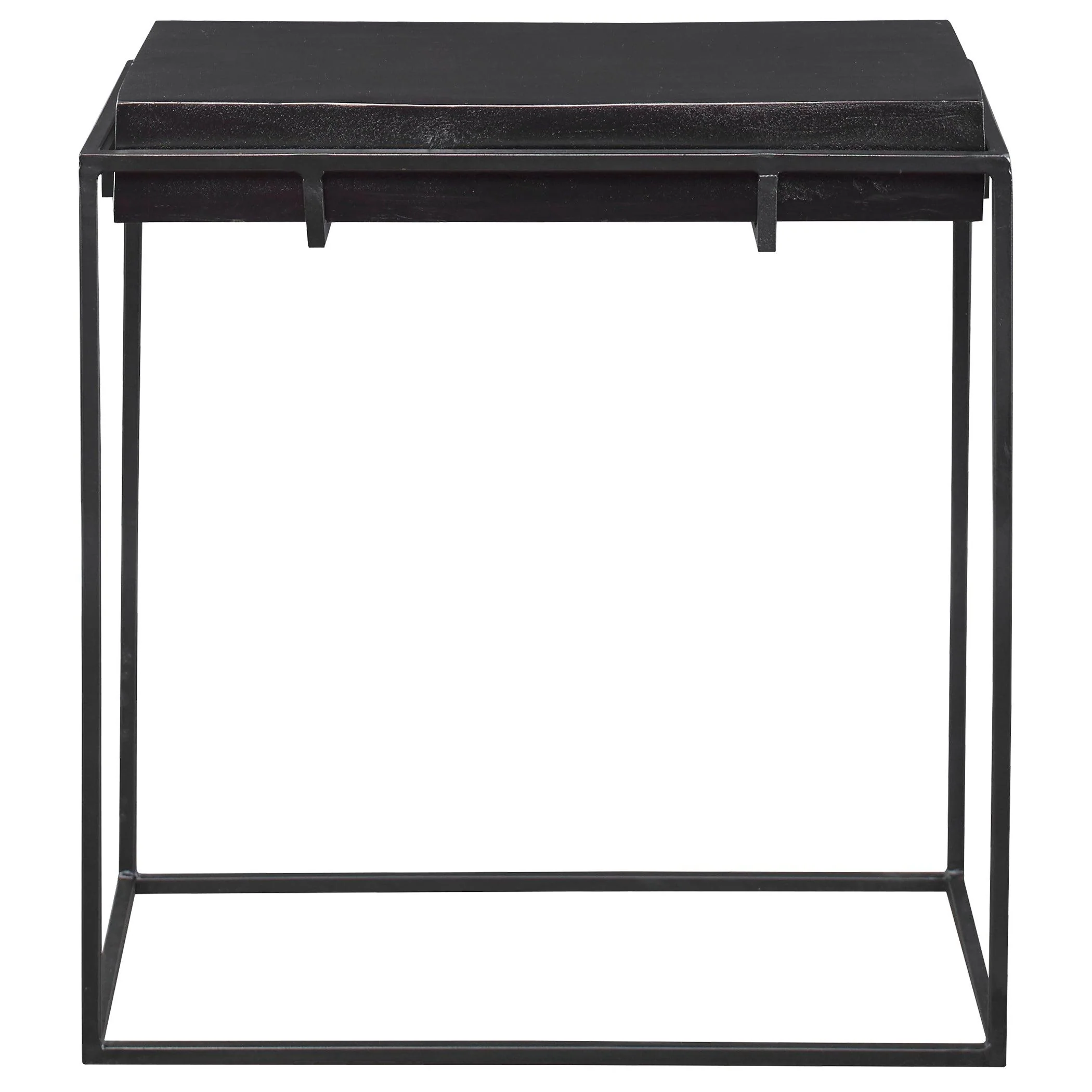 Telone Modern Black Side Table - Frankwebs