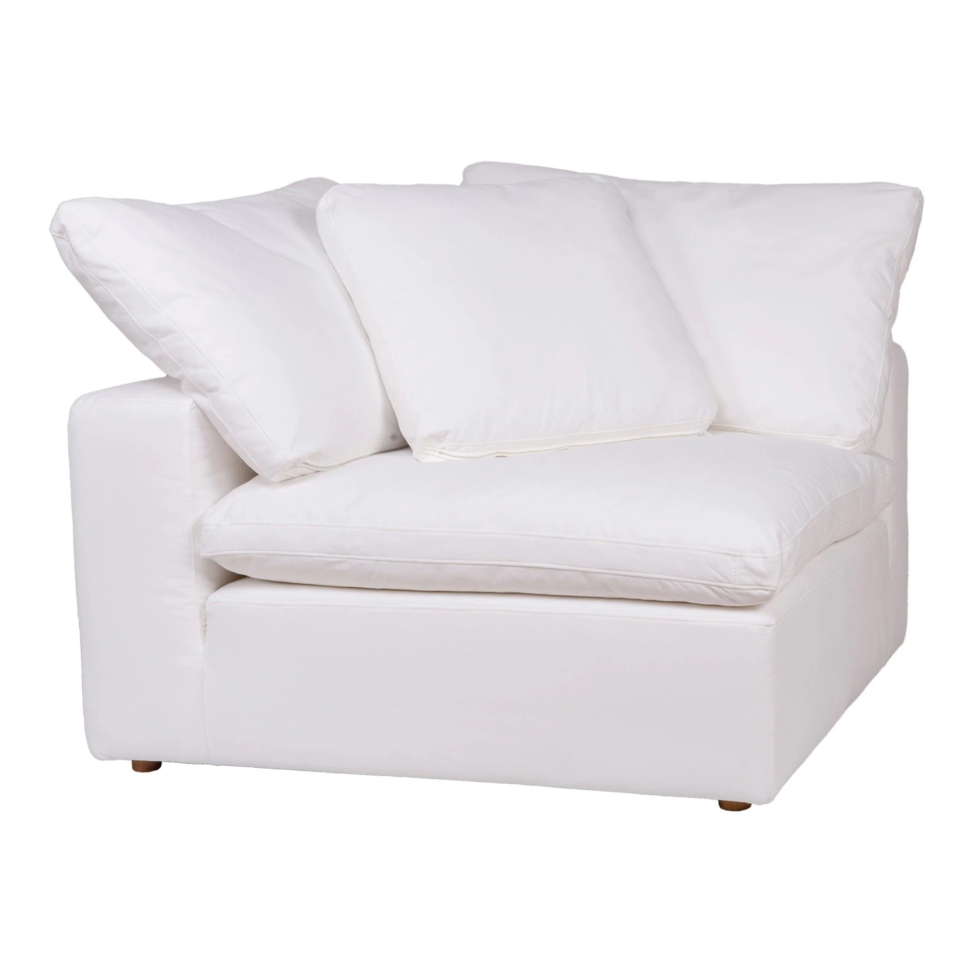 Clay Corner Chair Performance Fabric White - Frankwebs
