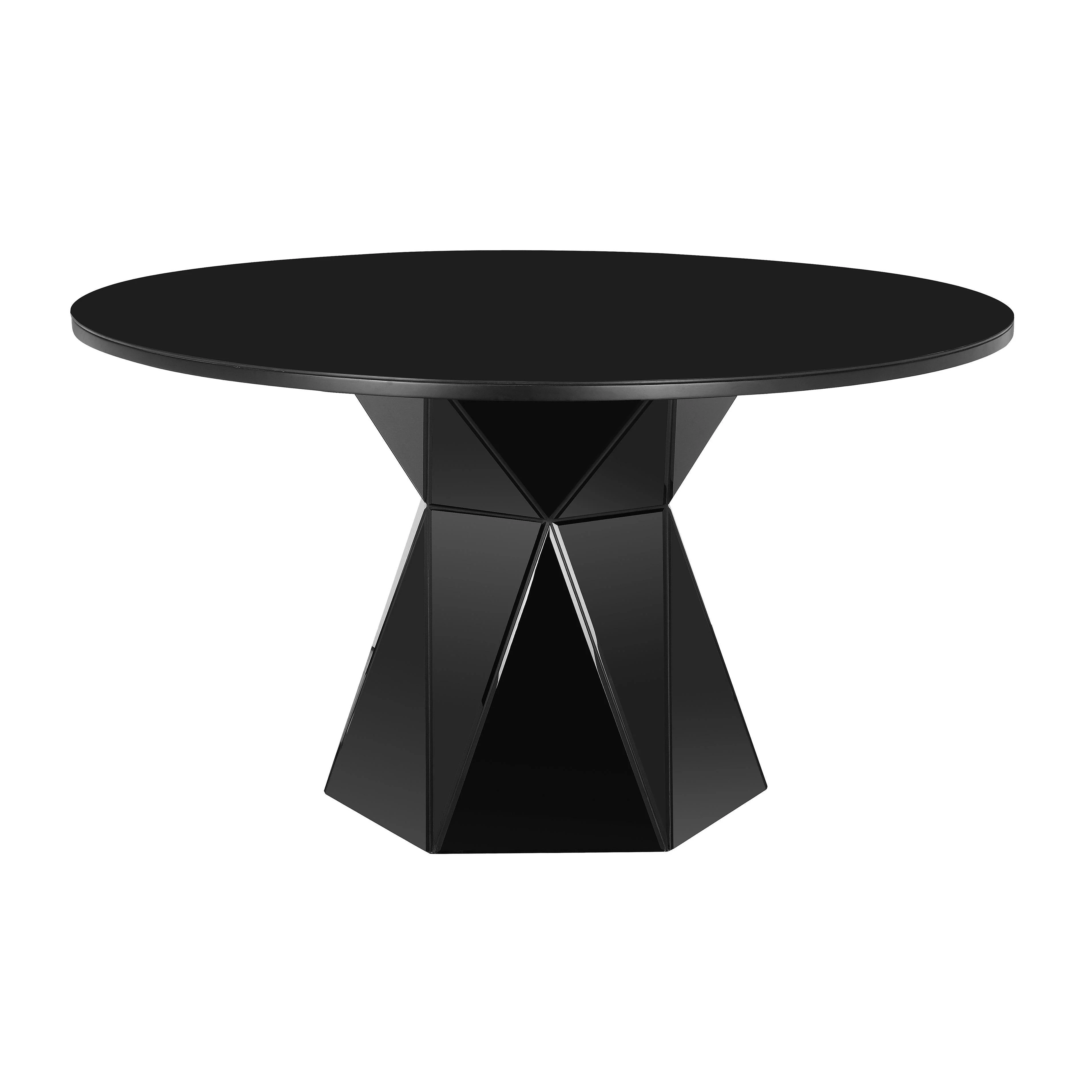 Iris Black Glass Dining Table - Frankwebs