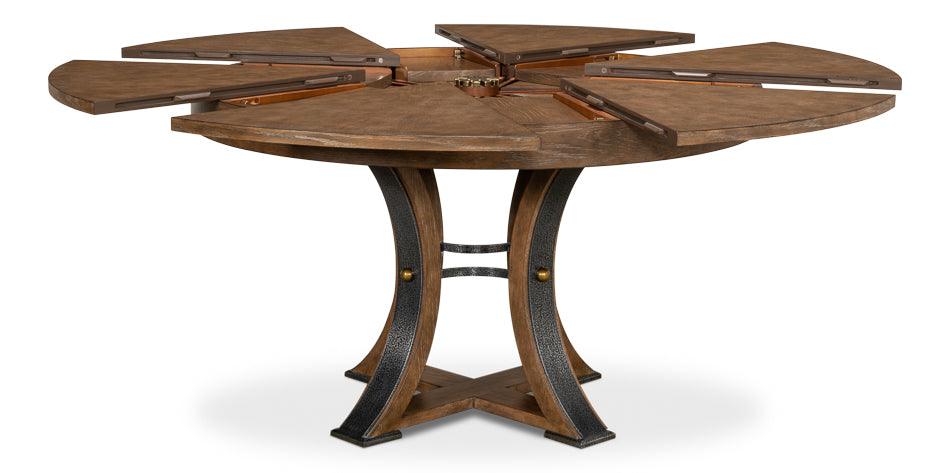 Tower Jupe Dining Table - Med Light Mink - Frankwebs