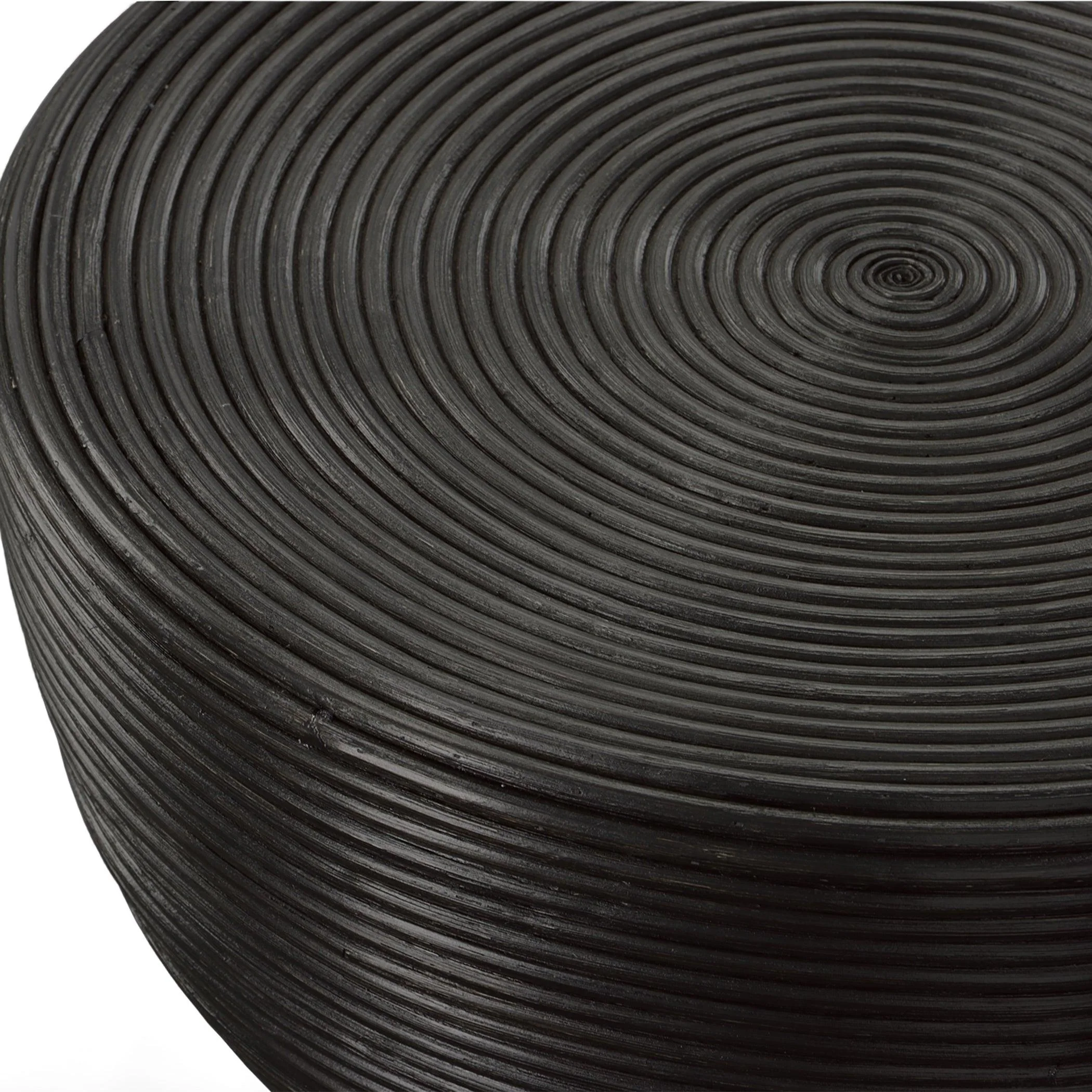 Bongo Black Rattan Side Table - Frankwebs