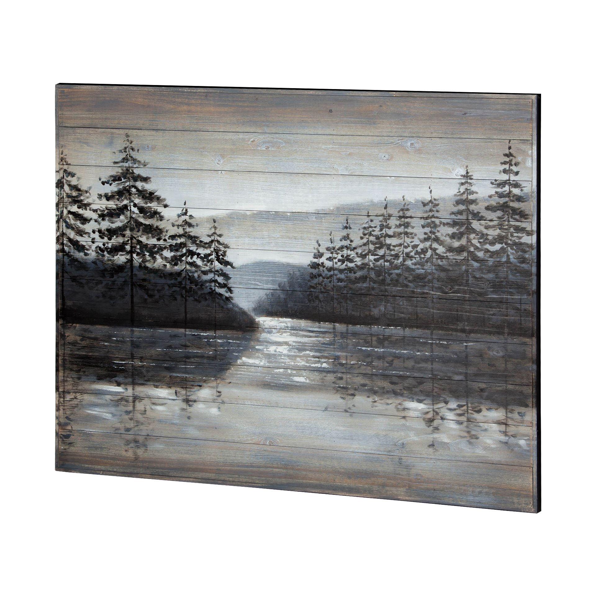 Sunset Narrows Wood Oil Painting - Frankwebs