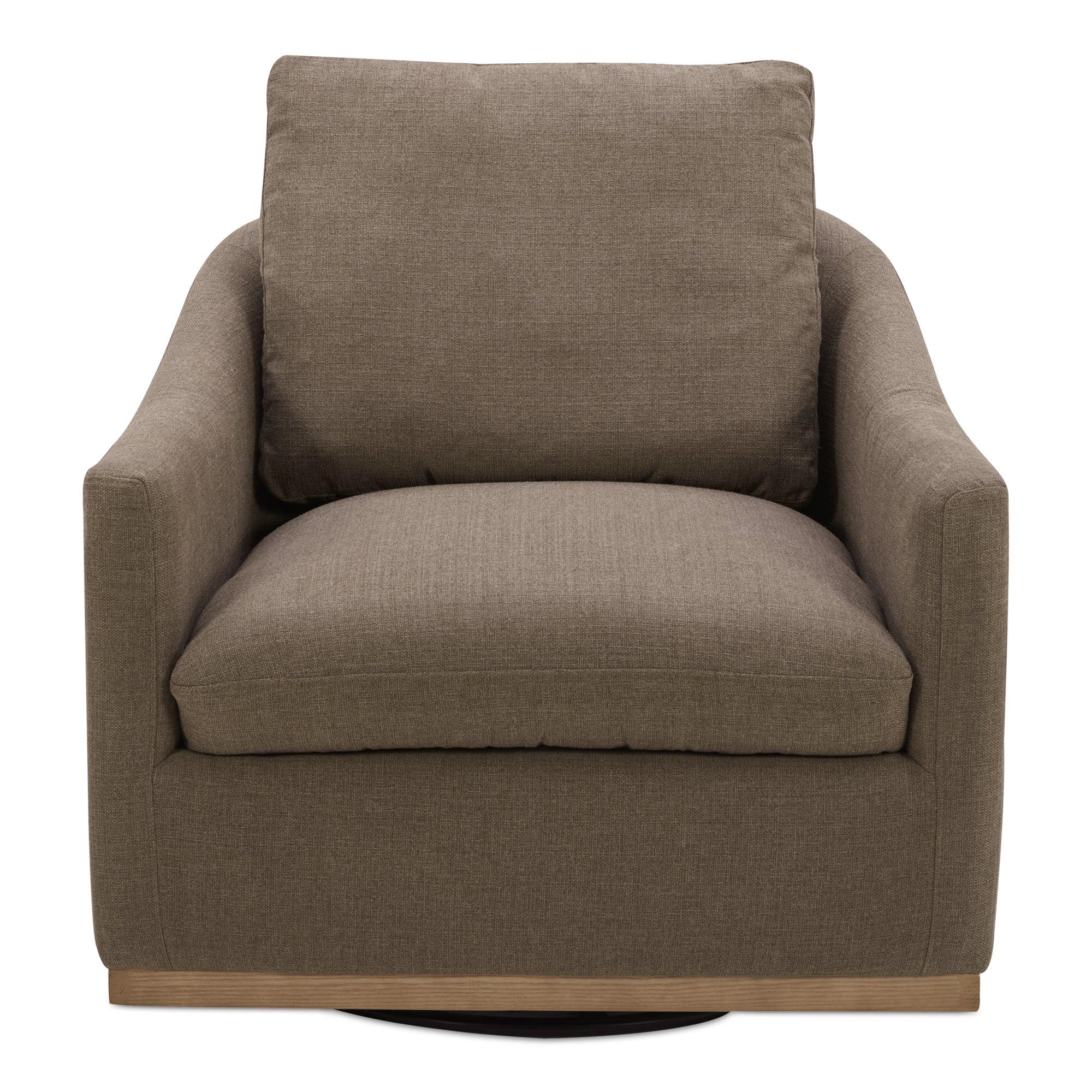 Linden Swivel Chair Soft Taupe - Frankwebs