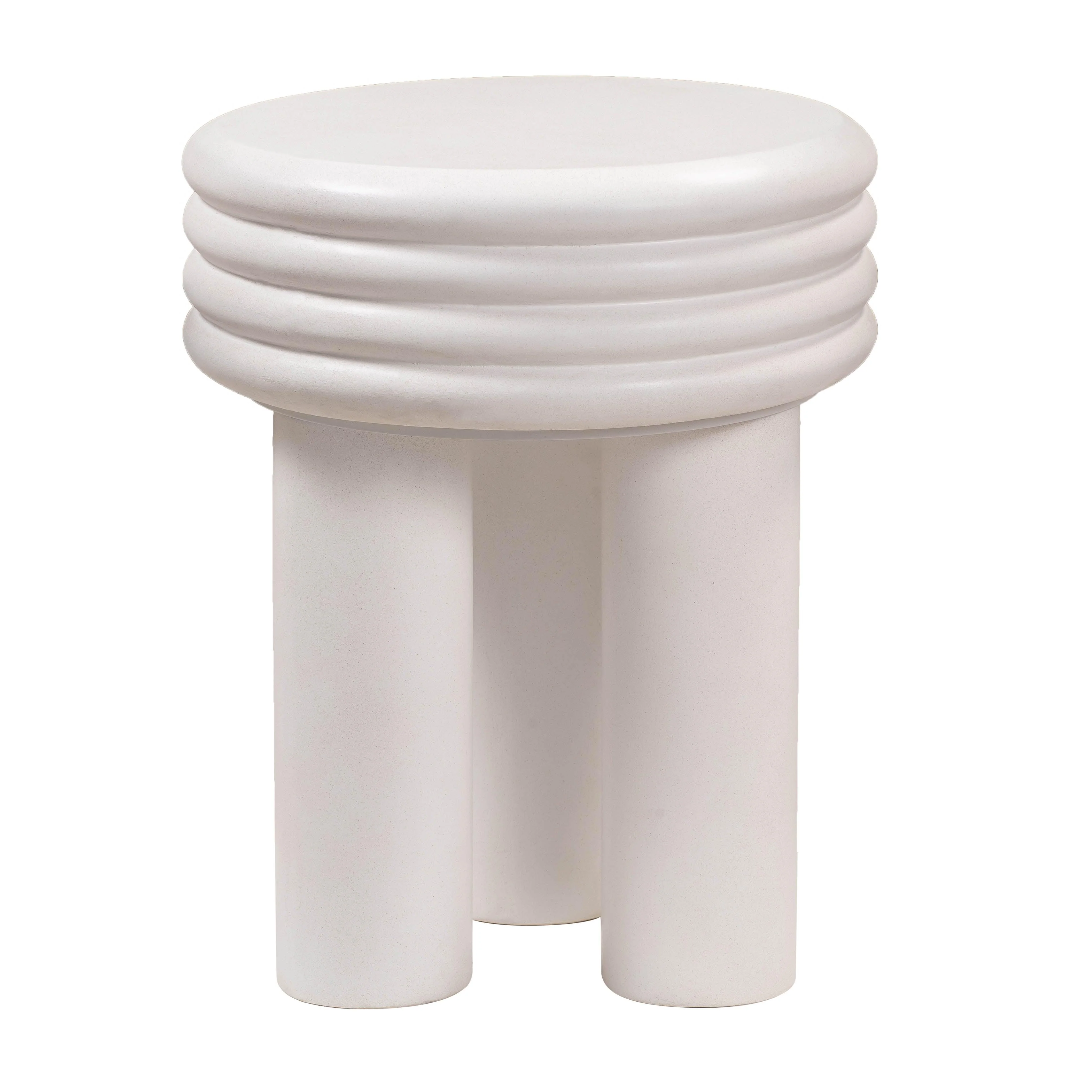 Delta Ivory Concrete Side Table - Frankwebs