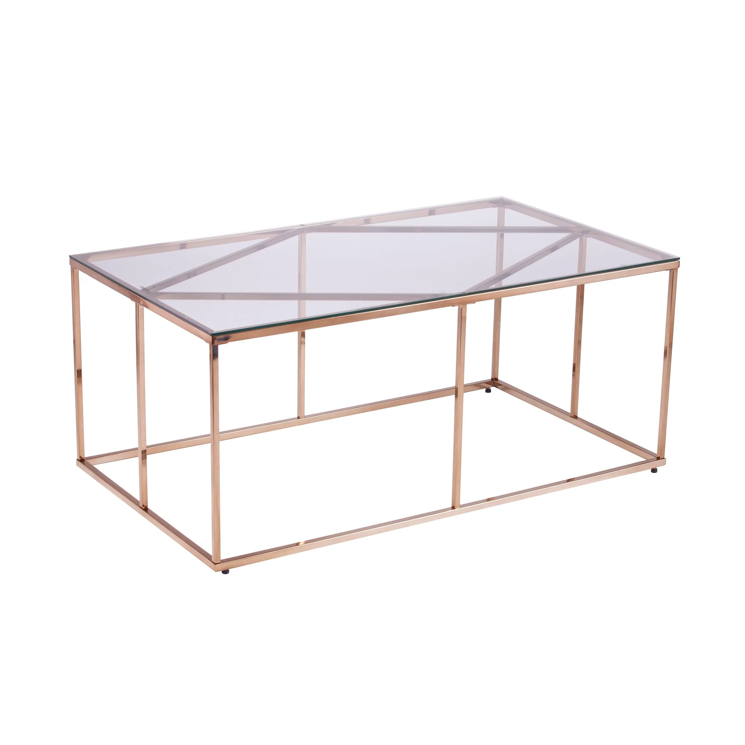 Nicholance Contemporary Glass-Top Cocktail Table - Frankwebs