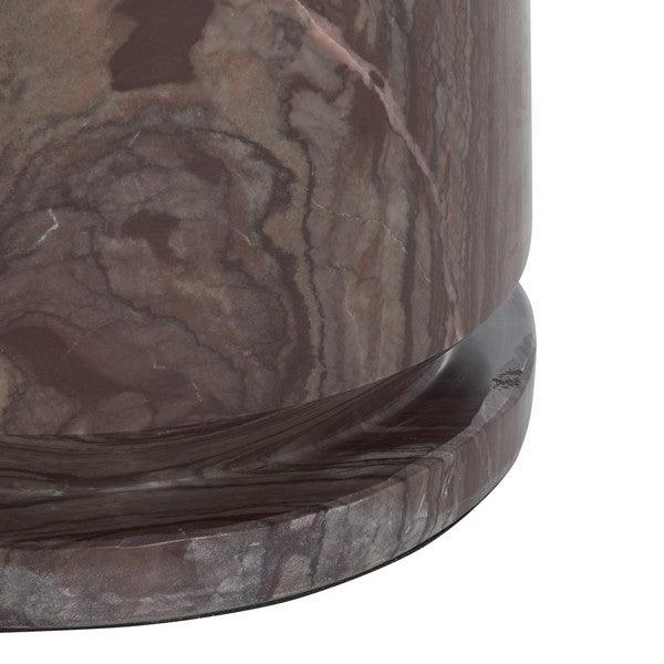 VALENTIA TALL ROUND MARBLE ACCENT TABLE - Frankwebs