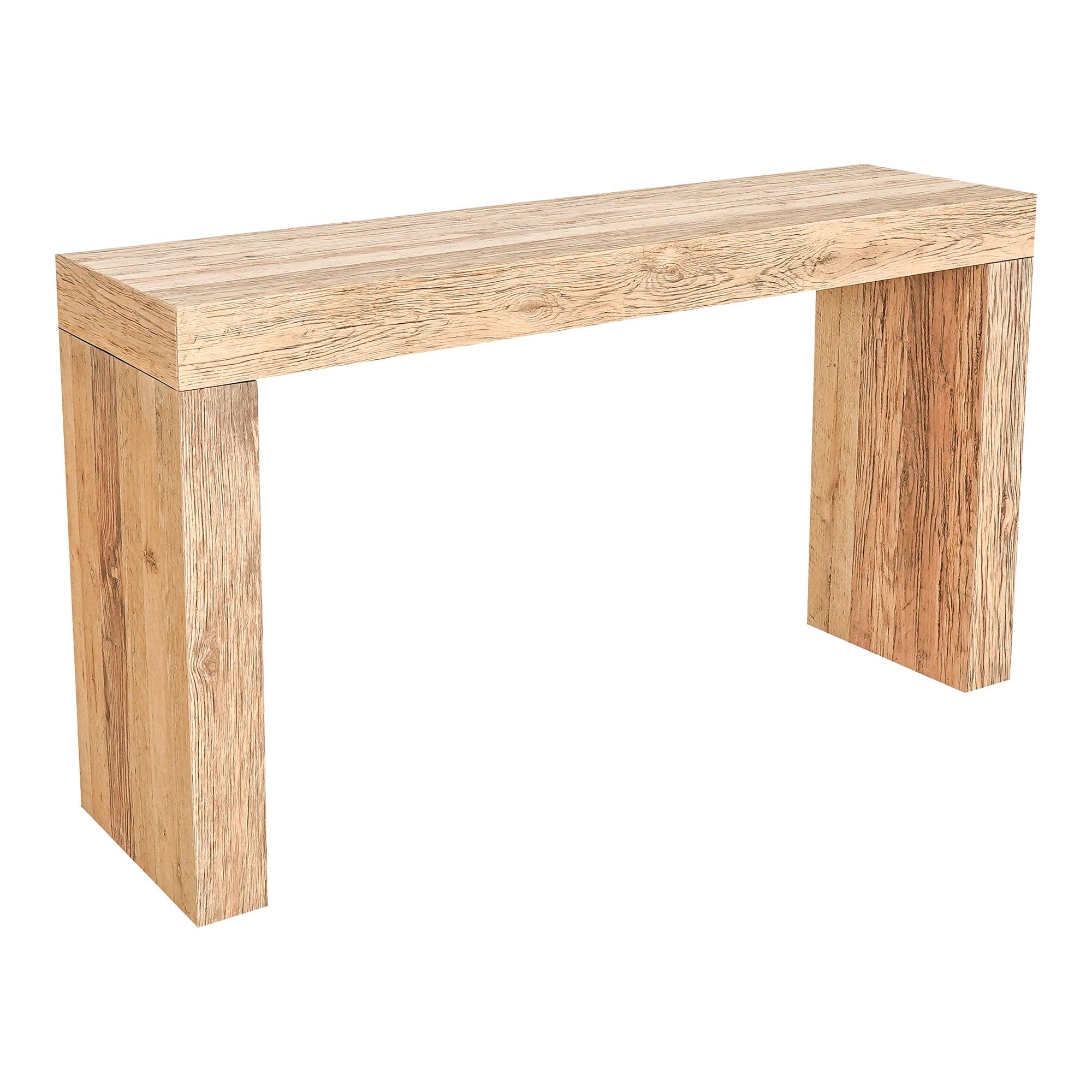 Evander Console Table Aged Oak - Frankwebs