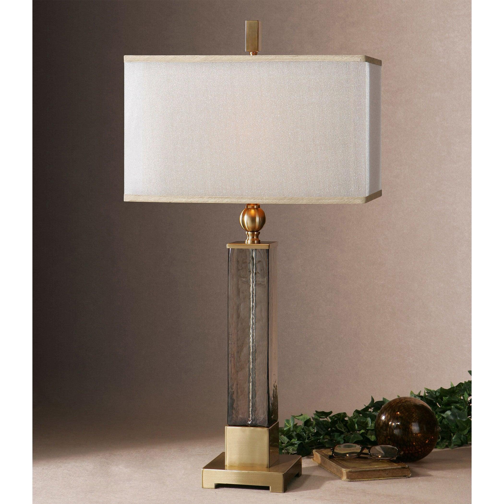 CAECILIA AMBER GLASS TABLE LAMP - Frankwebs
