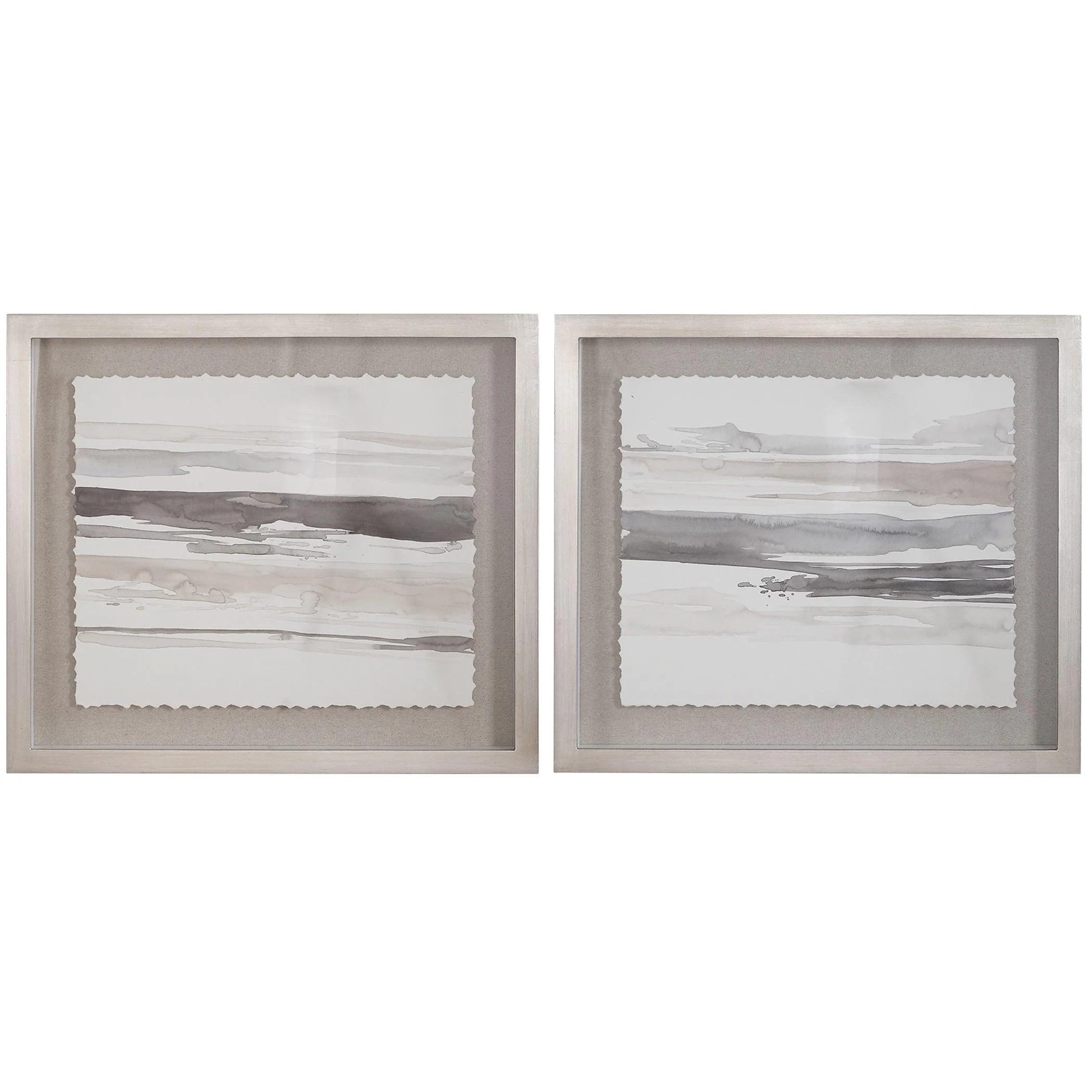 NEUTRAL LANDSCAPE FRAMED PRINTS, SET/2 - Frankwebs