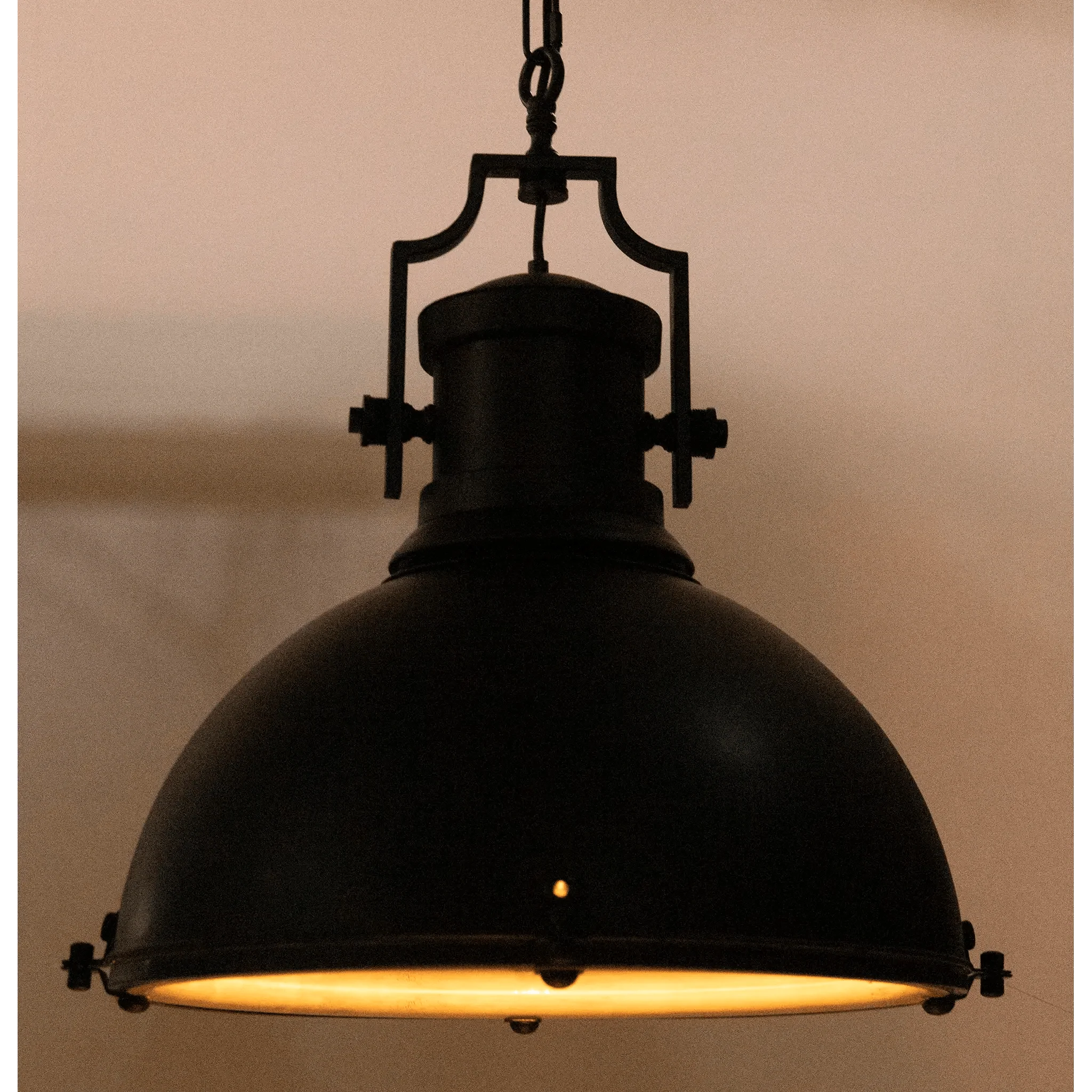 Metal Marine Fixture Pendant, Black Steel - Frankwebs