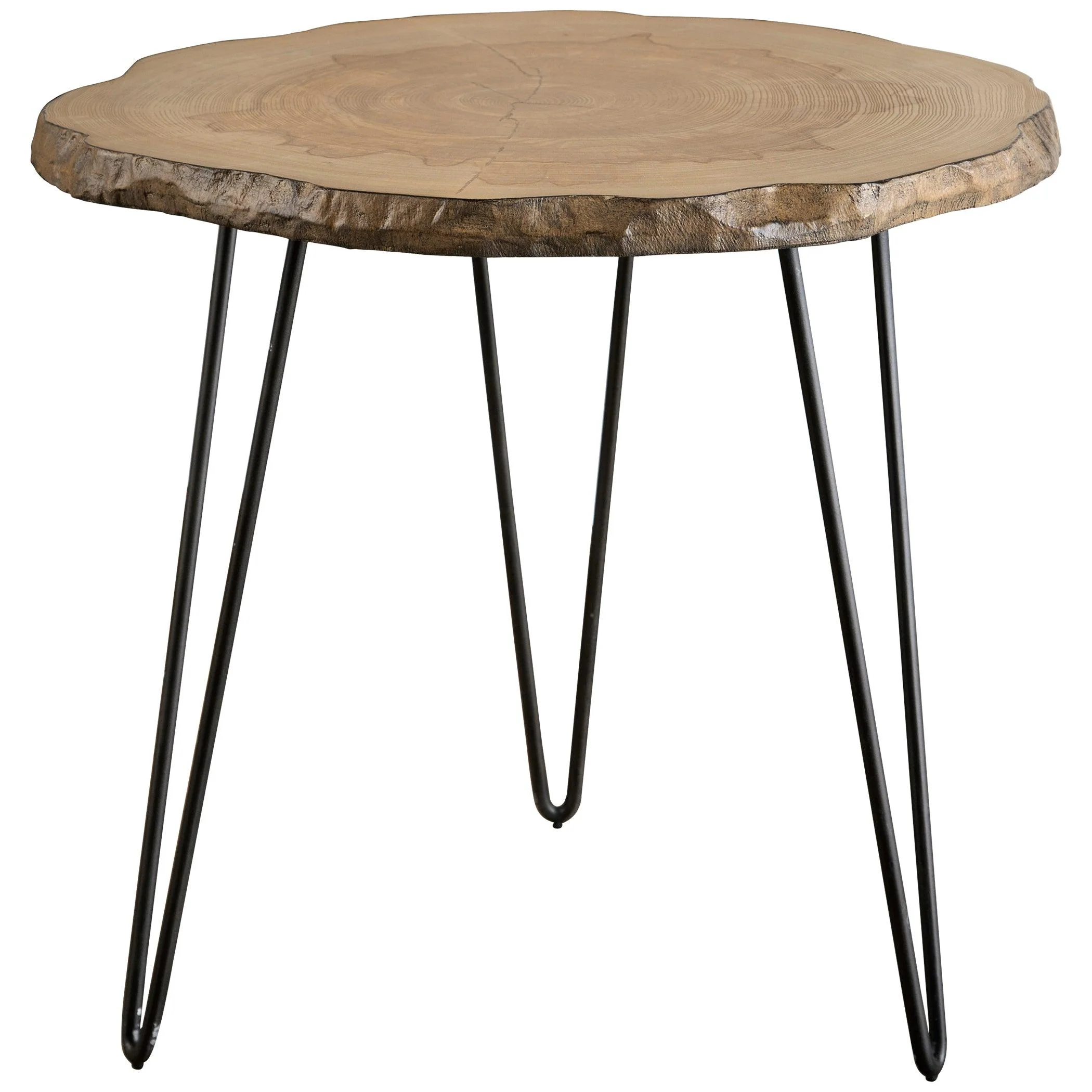 Runay Wood Slab Side Table - Frankwebs