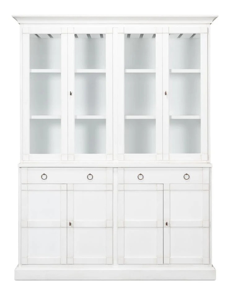 Center Media Unit & Hutch - Cortina White - Frankwebs