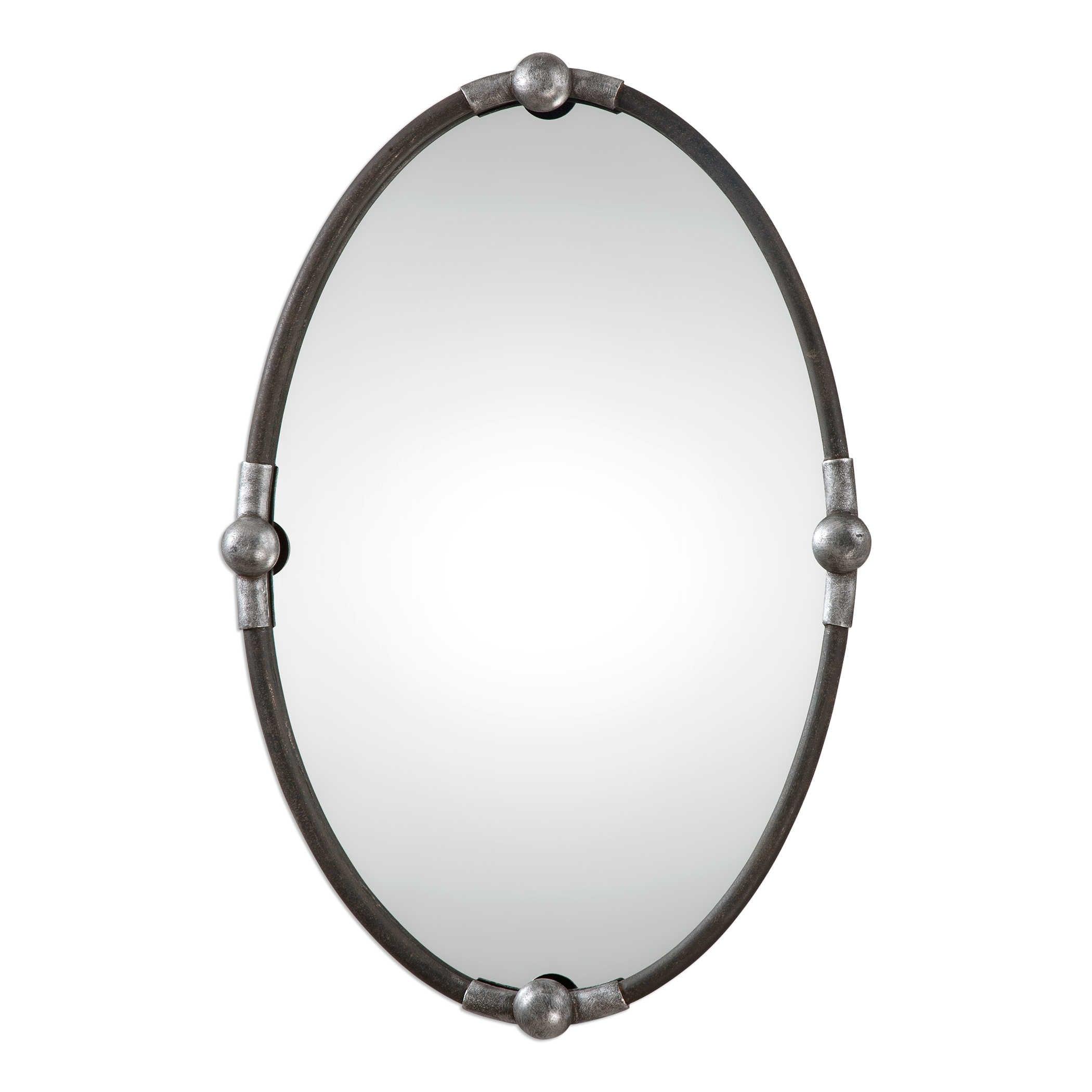 CARRICK BLACK OVAL MIRROR - Frankwebs