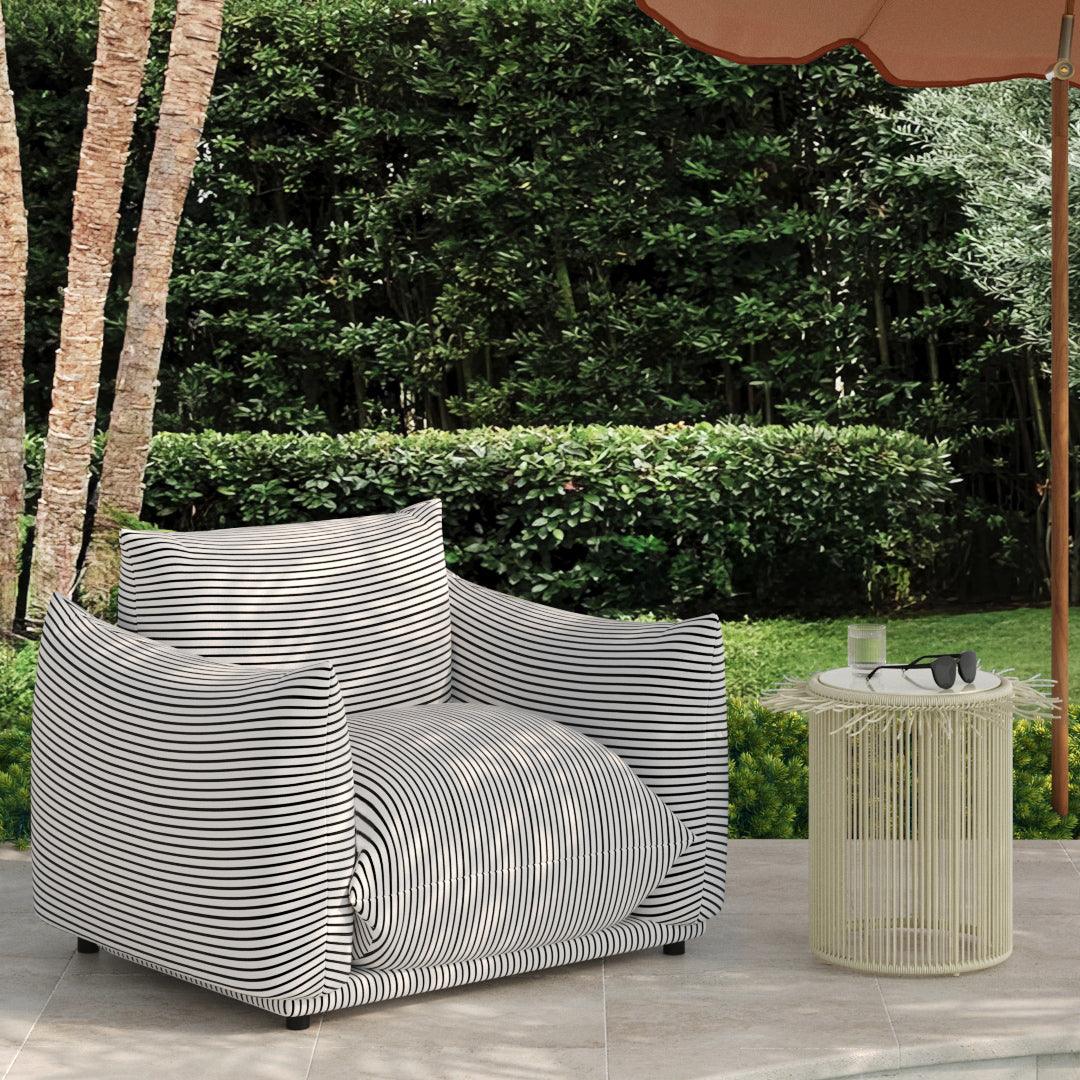 Rafa Cream Outdoor Side Table - Frankwebs