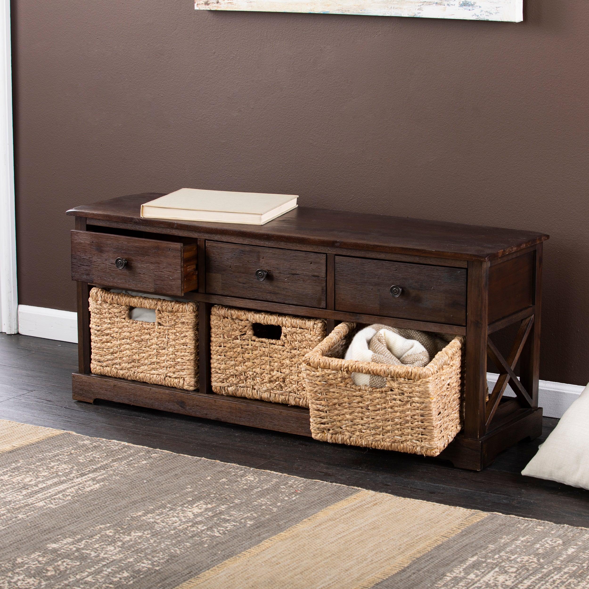Jayton Storage Bench w/ Drawers - Frankwebs