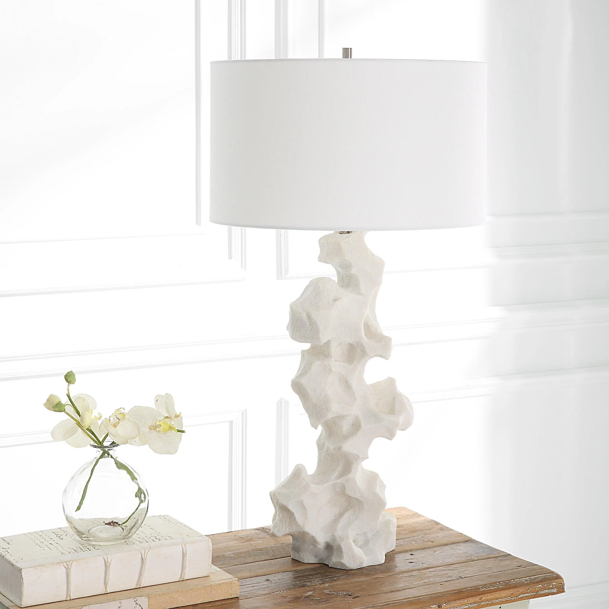 Remnant White Marble Table Lamp - Frankwebs