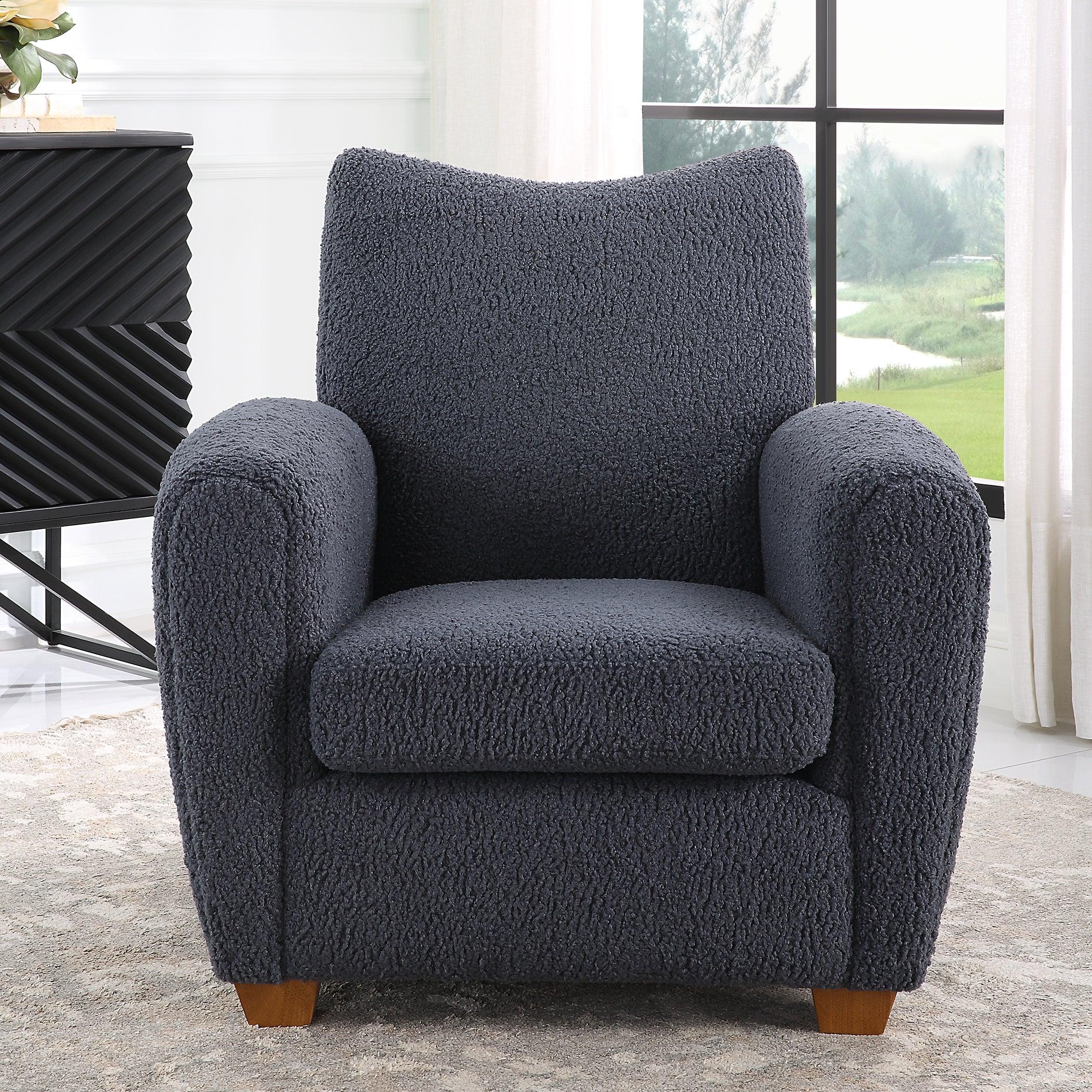 Teddy Slate Accent Chair - Frankwebs