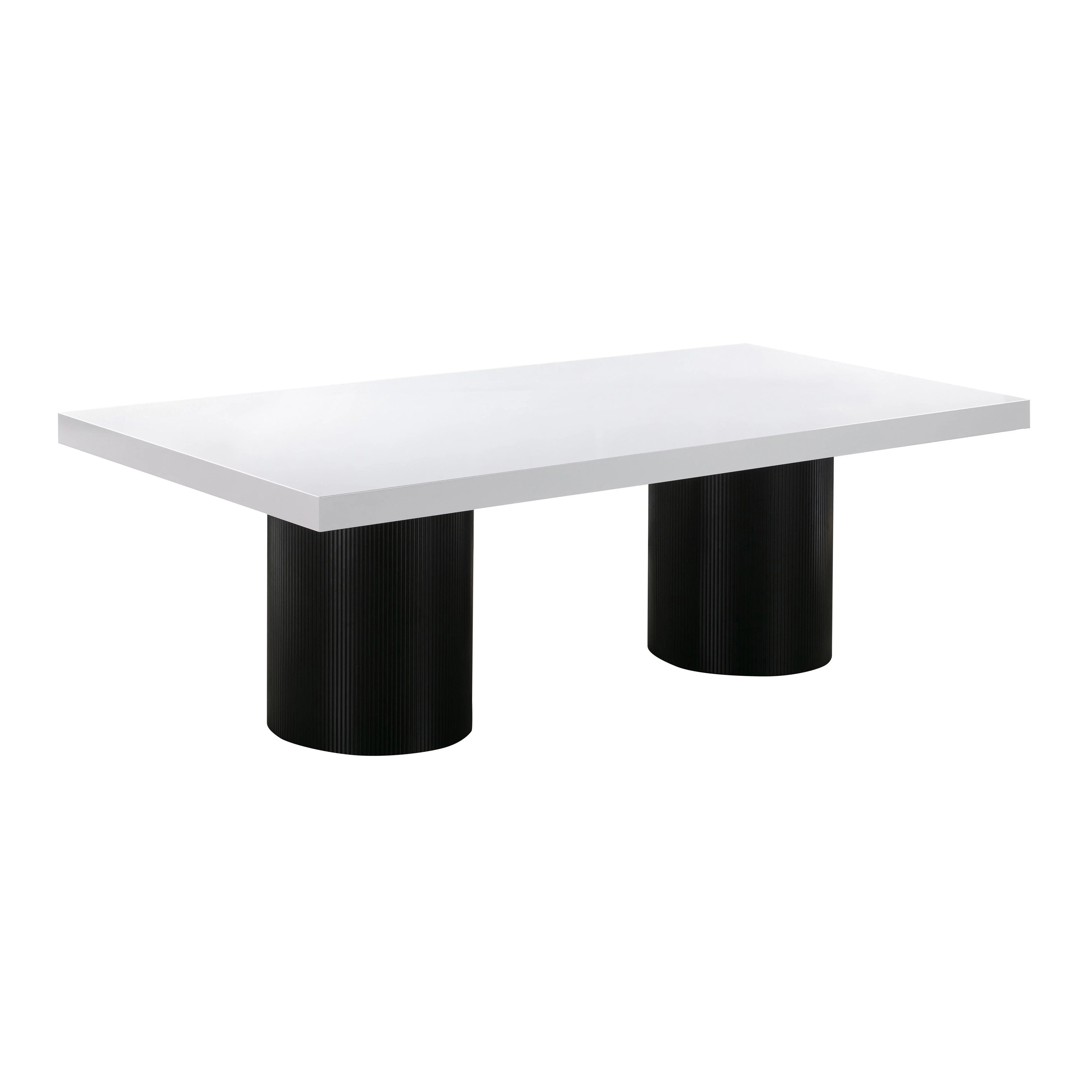 Nova White Lacquer Dining Table - Frankwebs