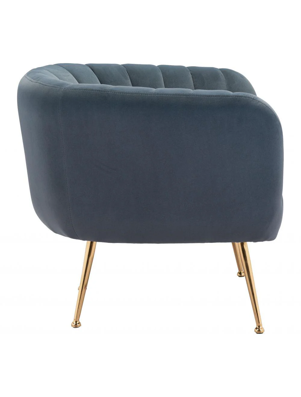 Deco Accent Chair Gray & Gold - Frankwebs