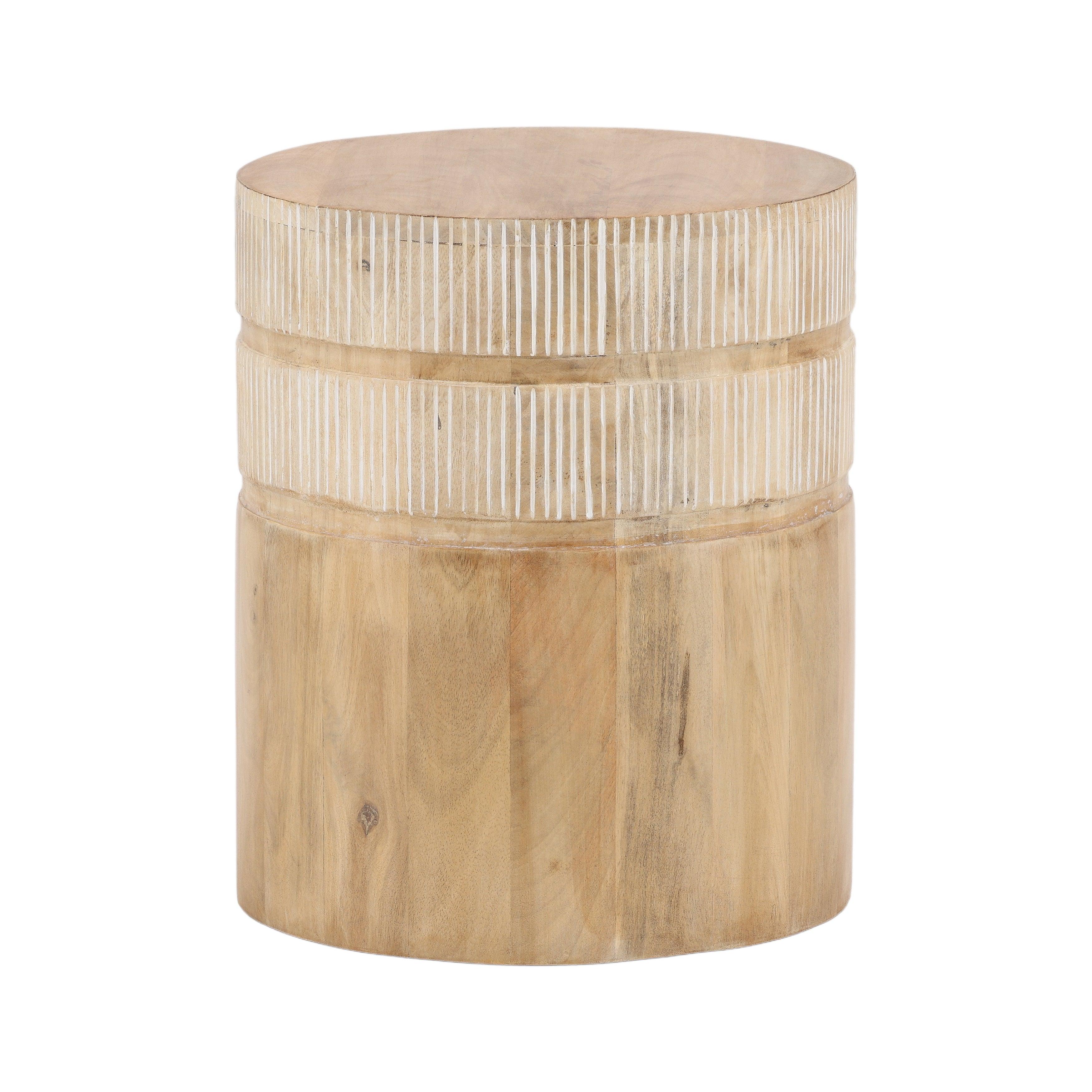 Malvinae End Table Natural - Frankwebs