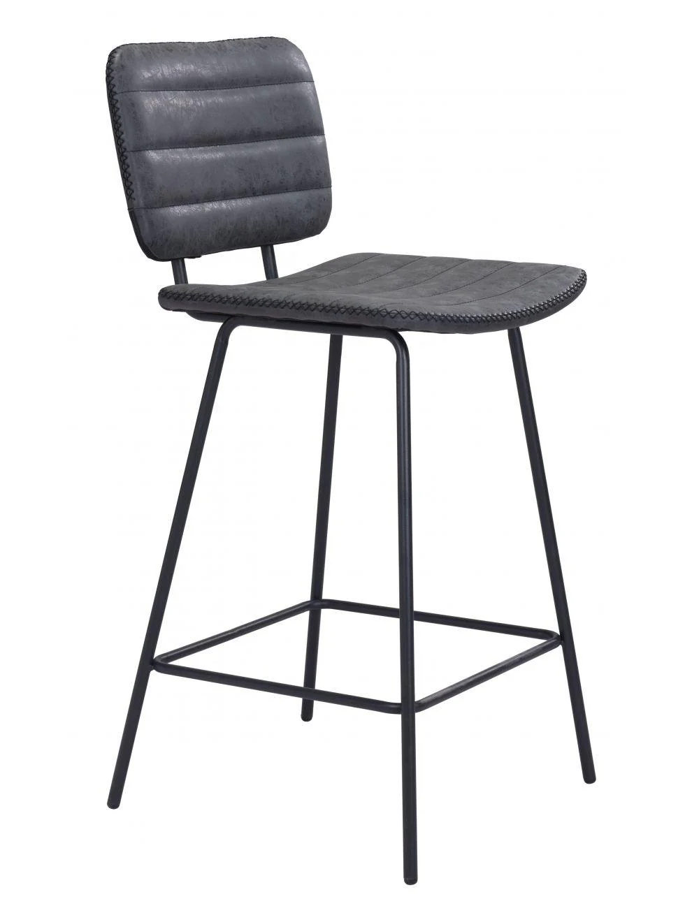 Boston Counter Chair (Set of 2) Vintage Black - Frankwebs