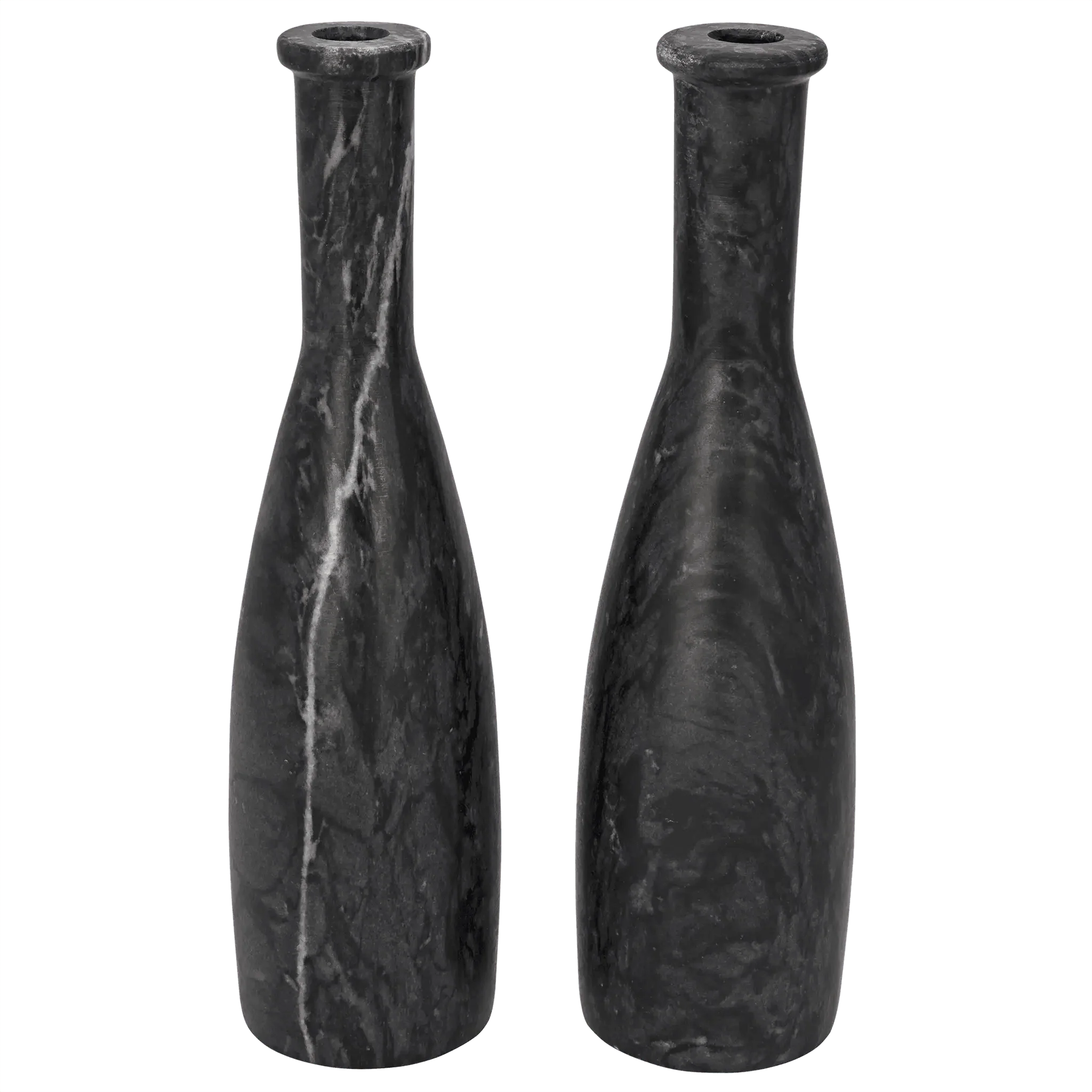 Moris Decorative Candle Holder, Set of 2, Black - Frankwebs