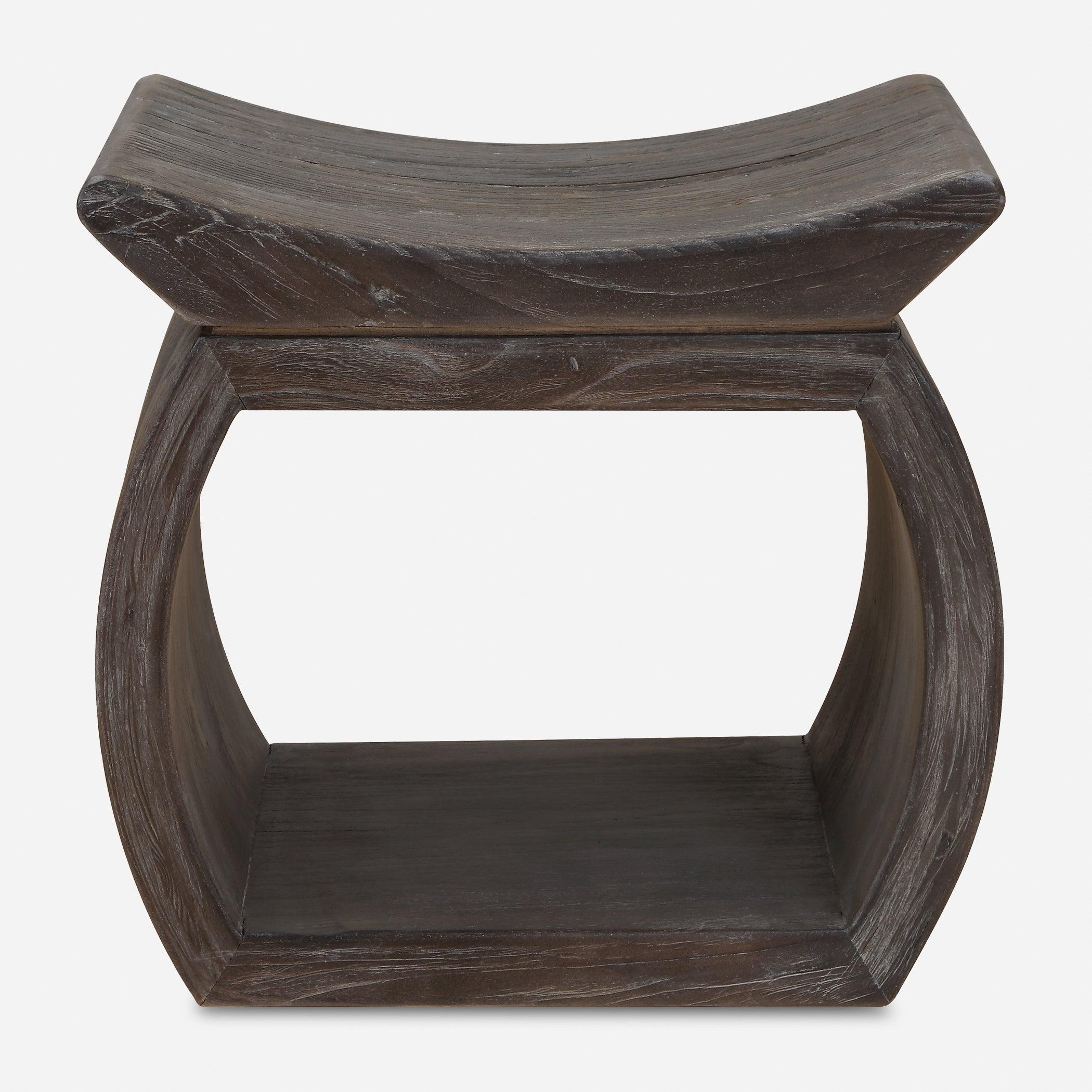 Connor Walnut Accent Stool - Frankwebs