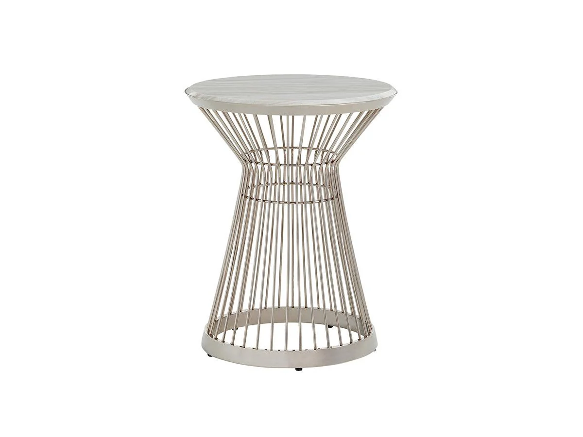 Ariana Martini Stainless Accent Table - Frankwebs