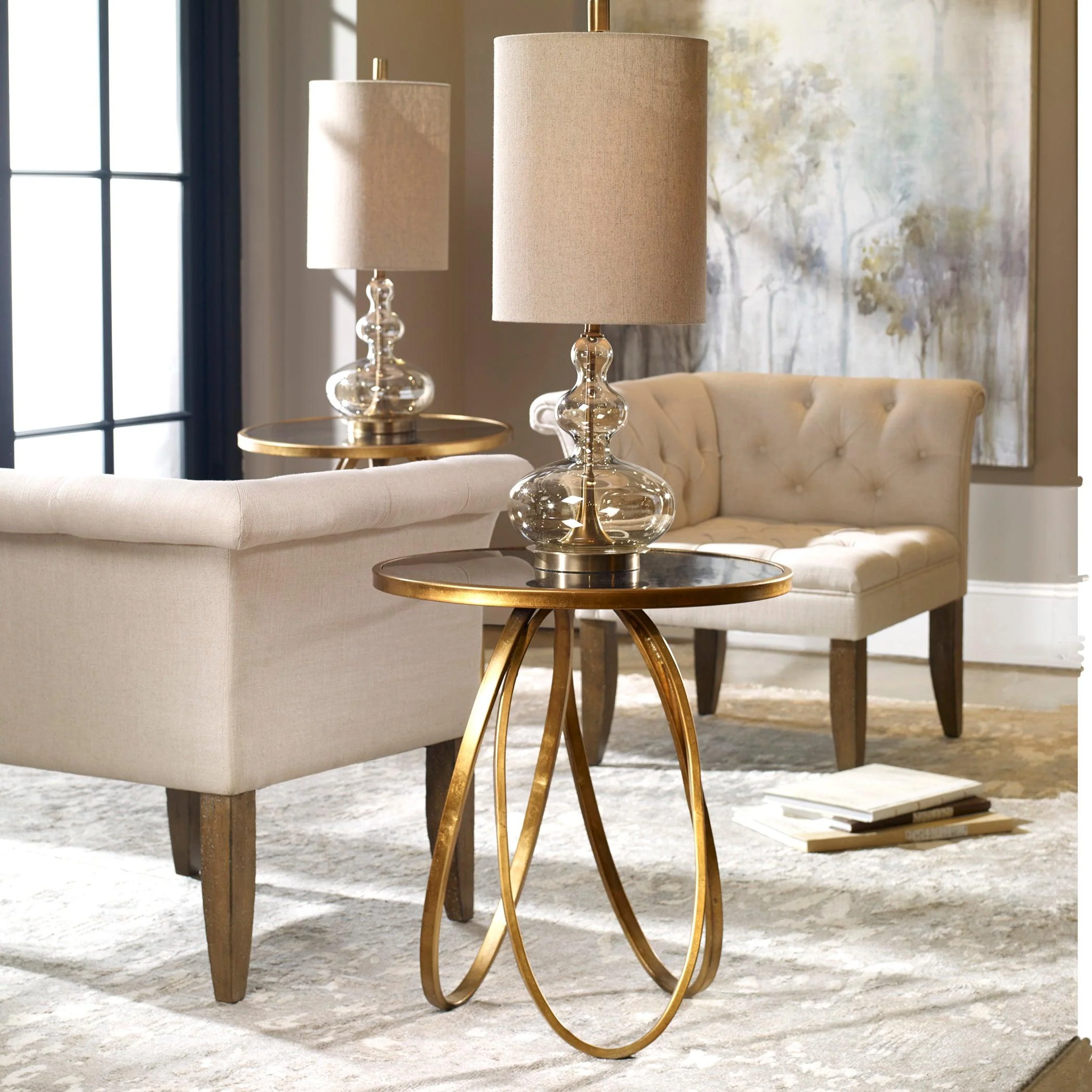 Montrez Gold Side Table - Frankwebs