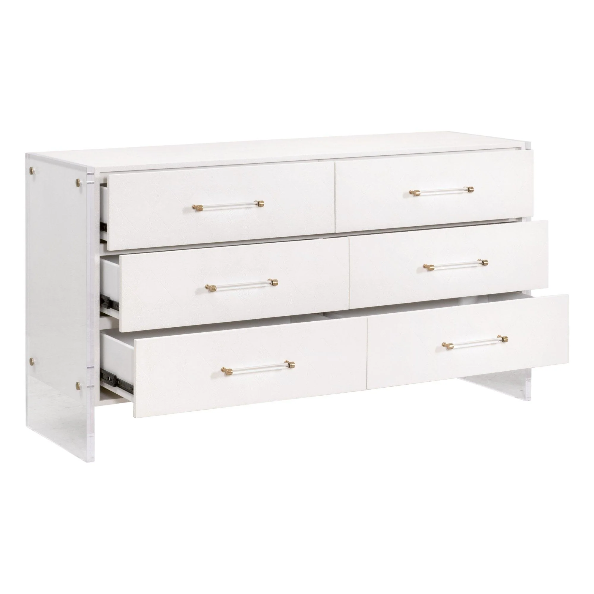 Sonia Shagreen 6-Drawer Double Dresser - Frankwebs