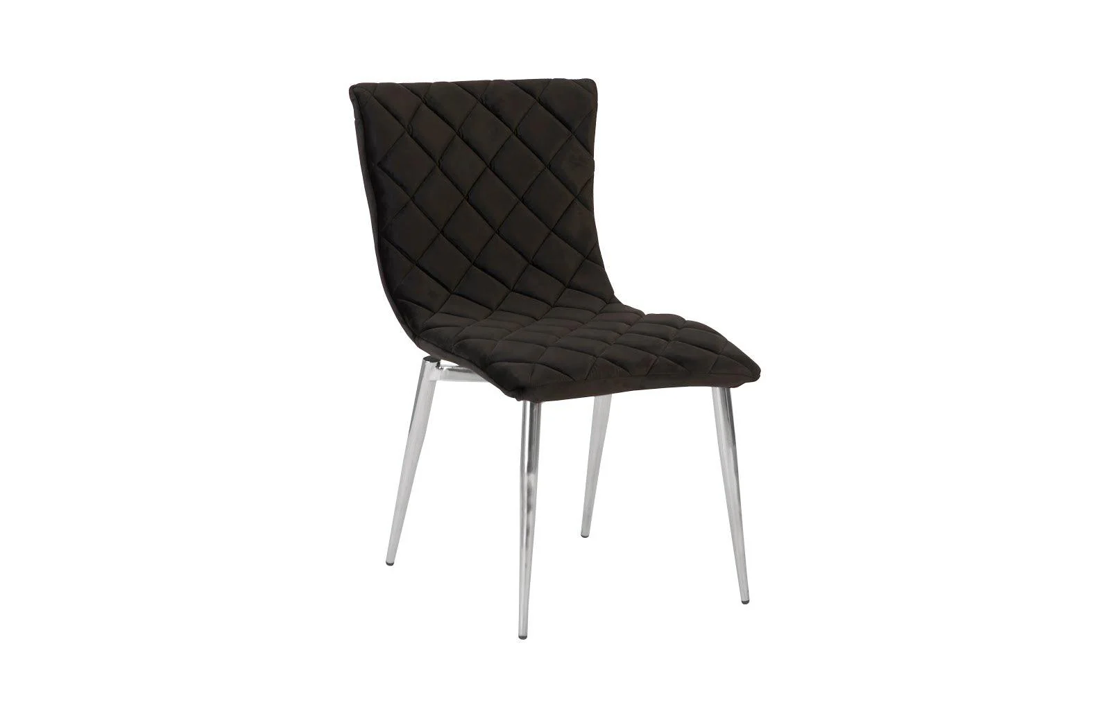Cayman Dining Chair, Black, Stainless Steel Legs - Frankwebs