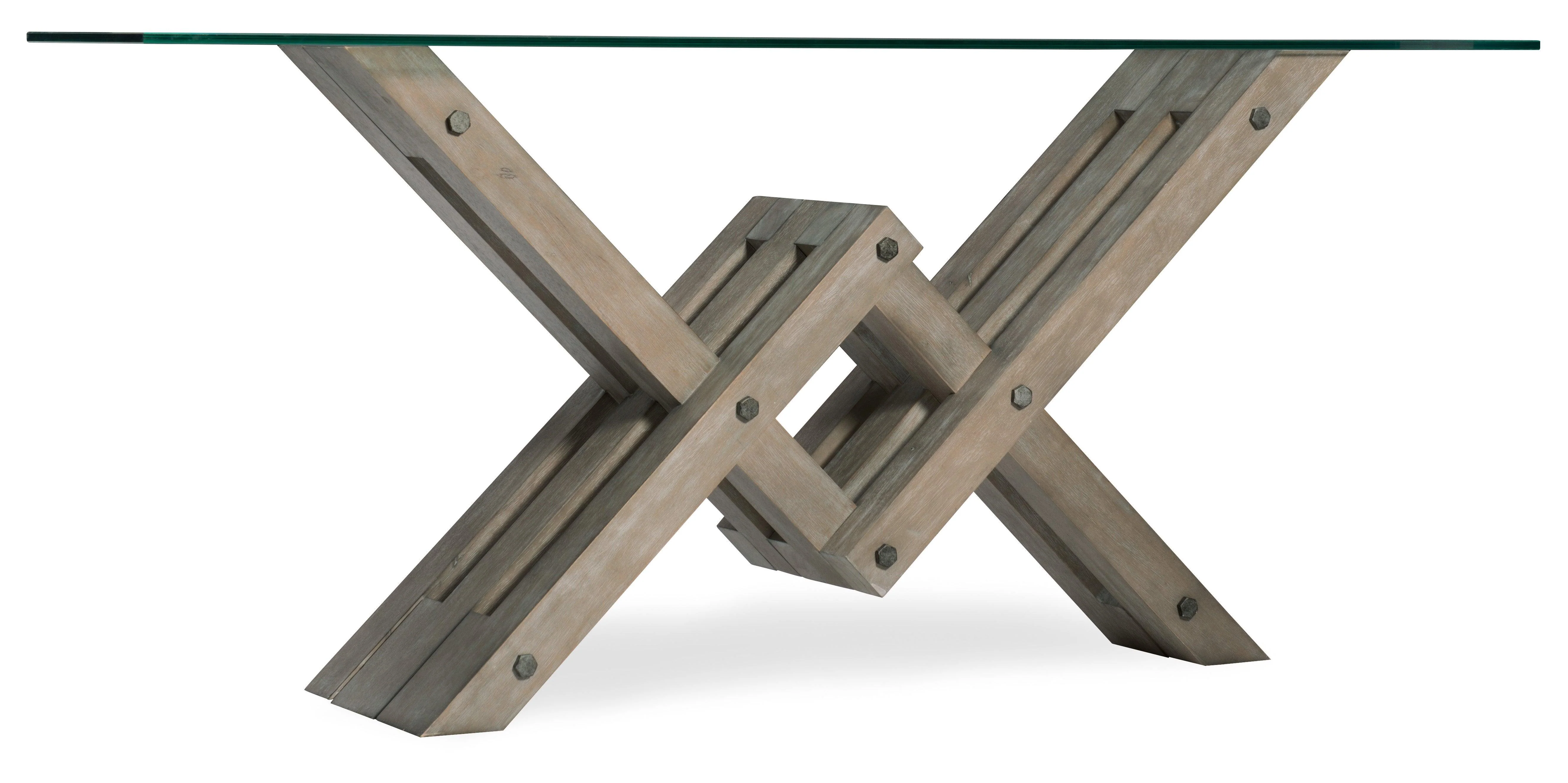 Affinity Glass Top Accent Console - Frankwebs