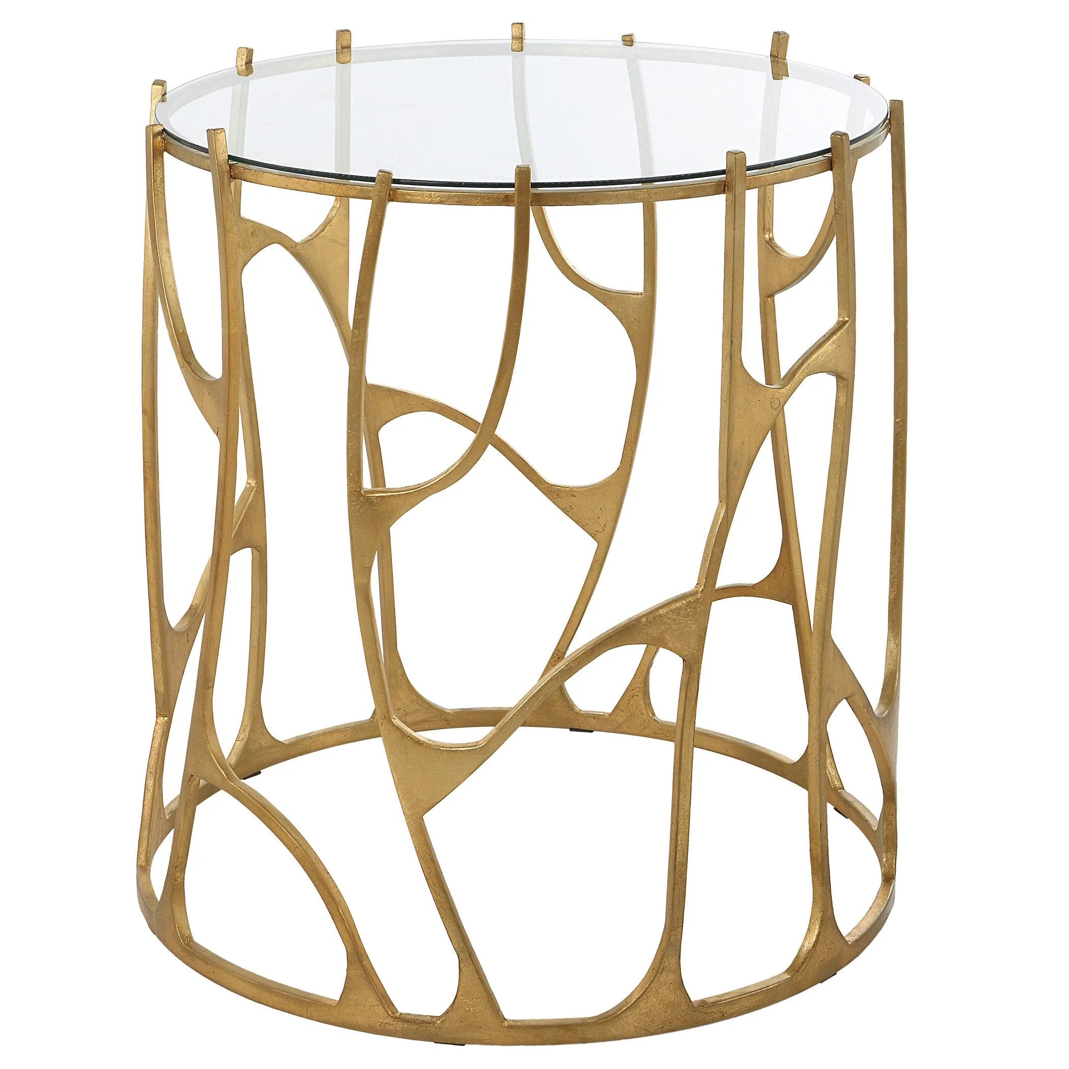 Ritual Round Gold Side Table - Frankwebs