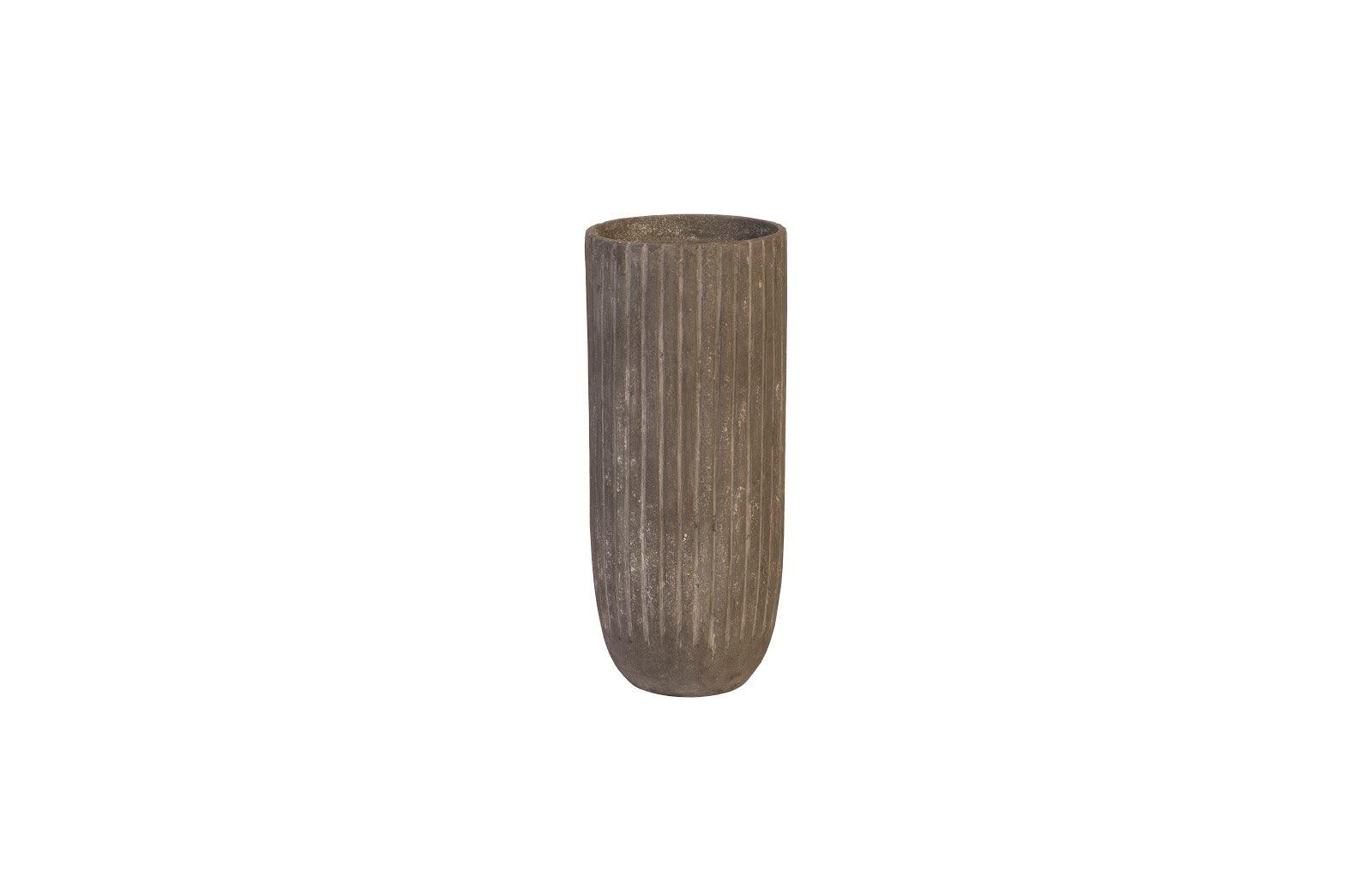 Lourdes Planter, Medium, Gray - Frankwebs