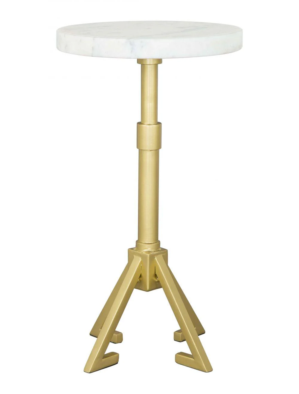 Maurice Side Table White & Gold - Frankwebs