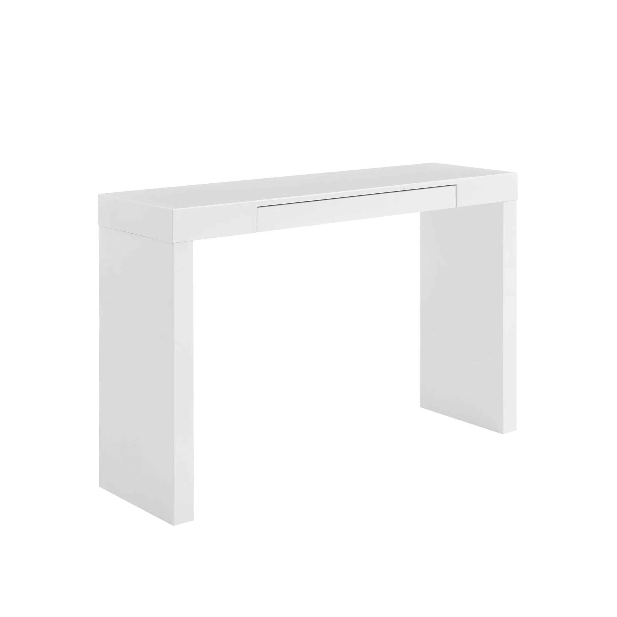 DONALD CONSOLE TABLE/DESK IN WHITE WITH ONE DRAWER - Frankwebs