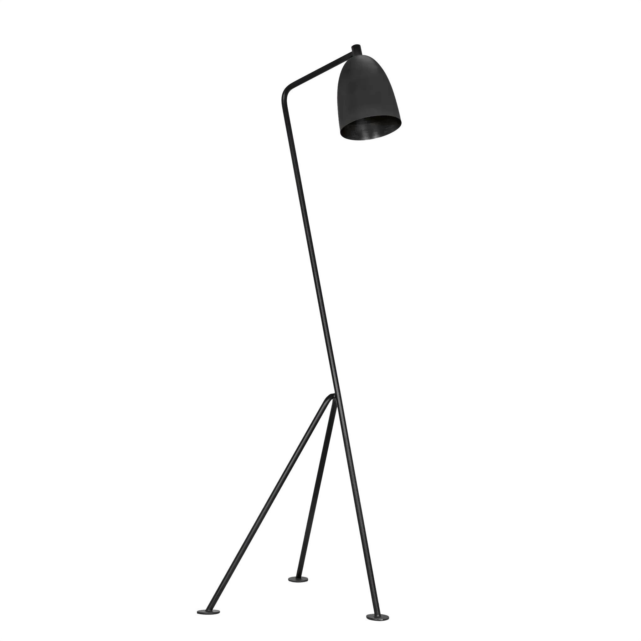 Asti Floor Lamp, Black Steel - Frankwebs