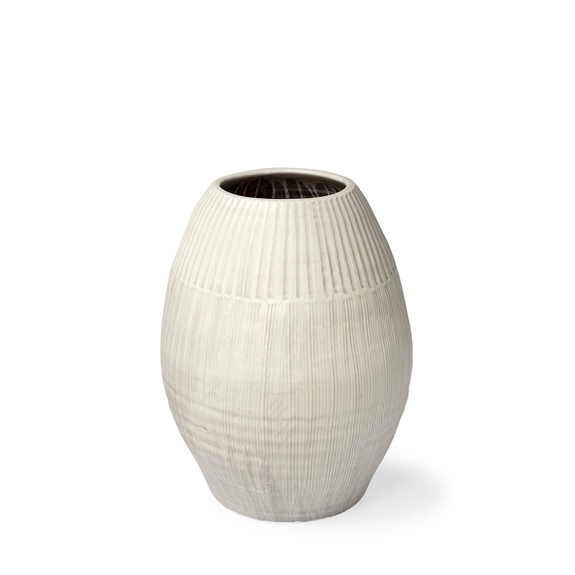 Reyan Ceramic Striped Vase - Frankwebs