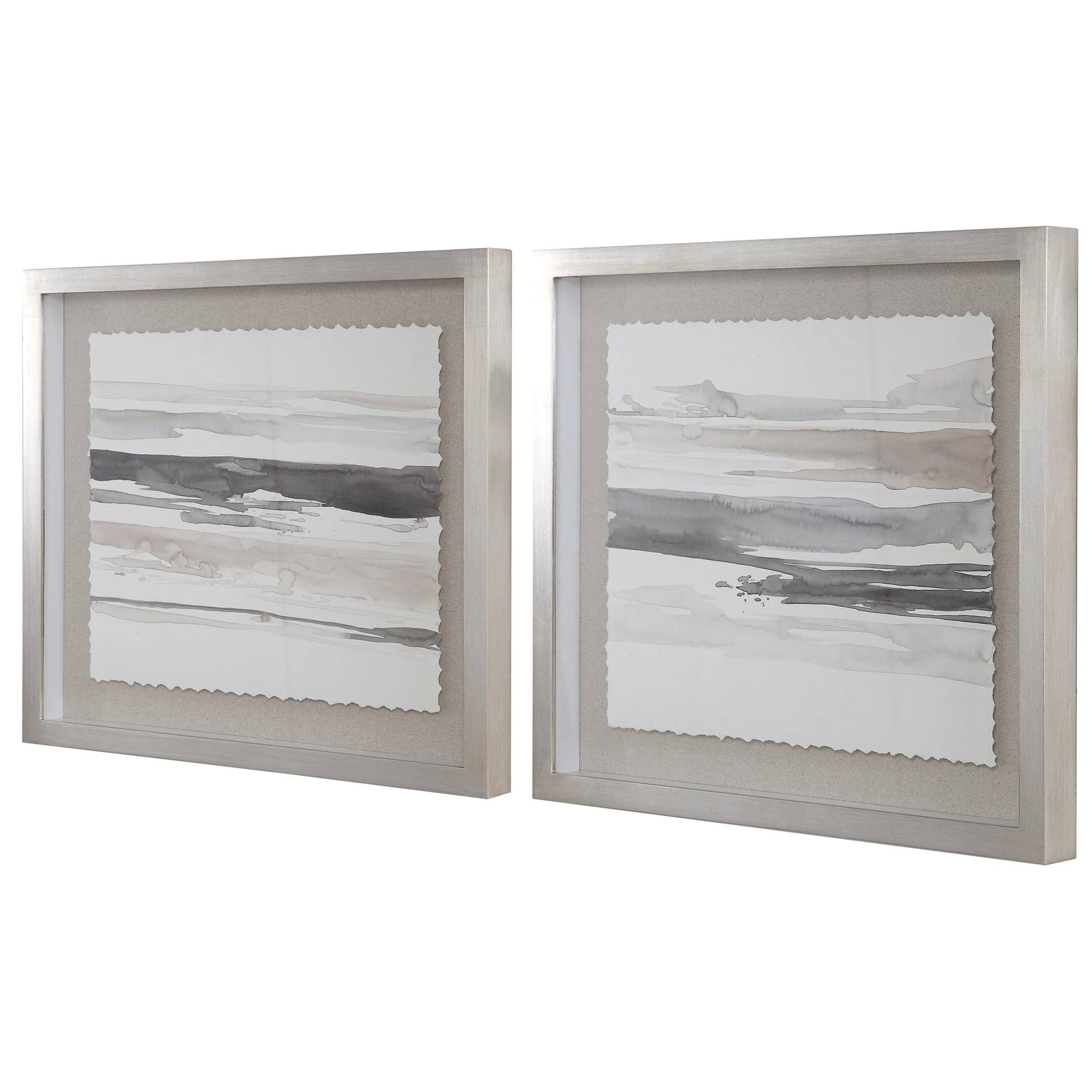 NEUTRAL LANDSCAPE FRAMED PRINTS, SET/2 - Frankwebs