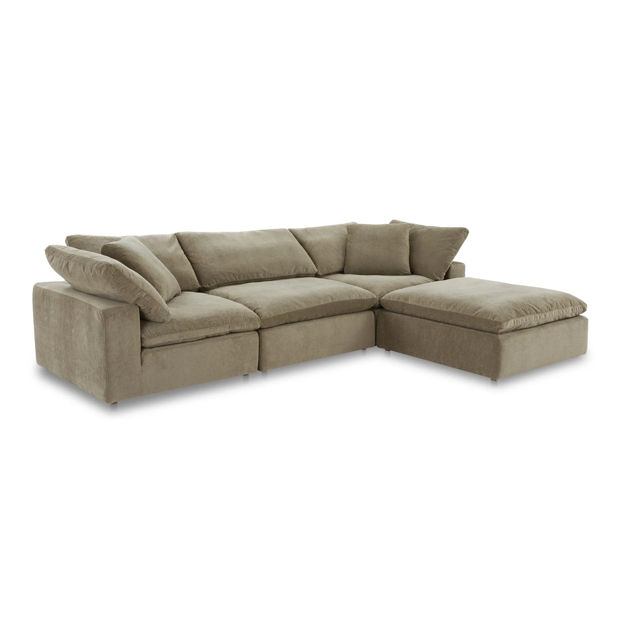 Terra Lounge Modular Sectional Performance Fabric Desert Sage - Frankwebs