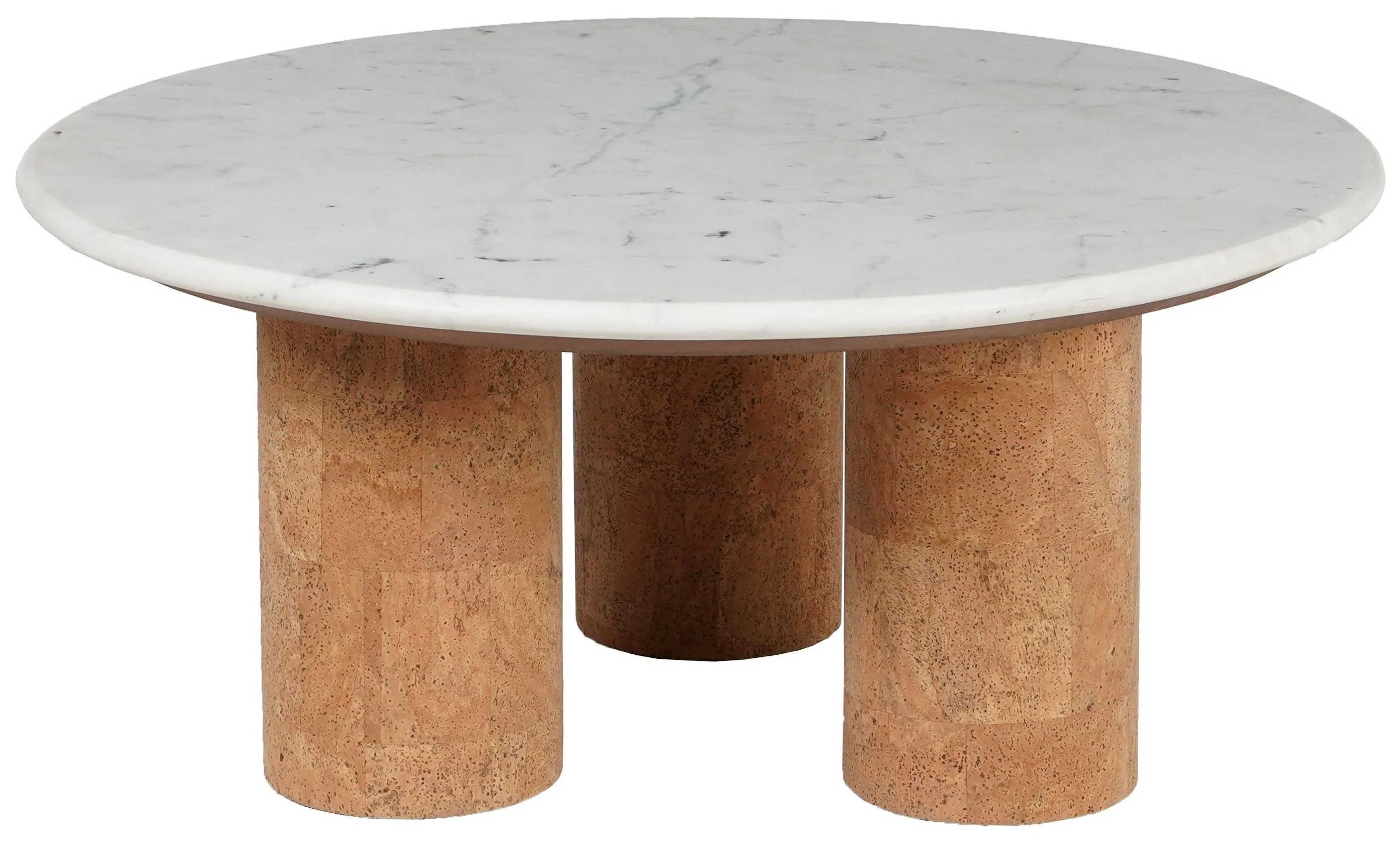 MARILYNN MARBLE AND CORK VENEER COFFEE TABLE - Frankwebs