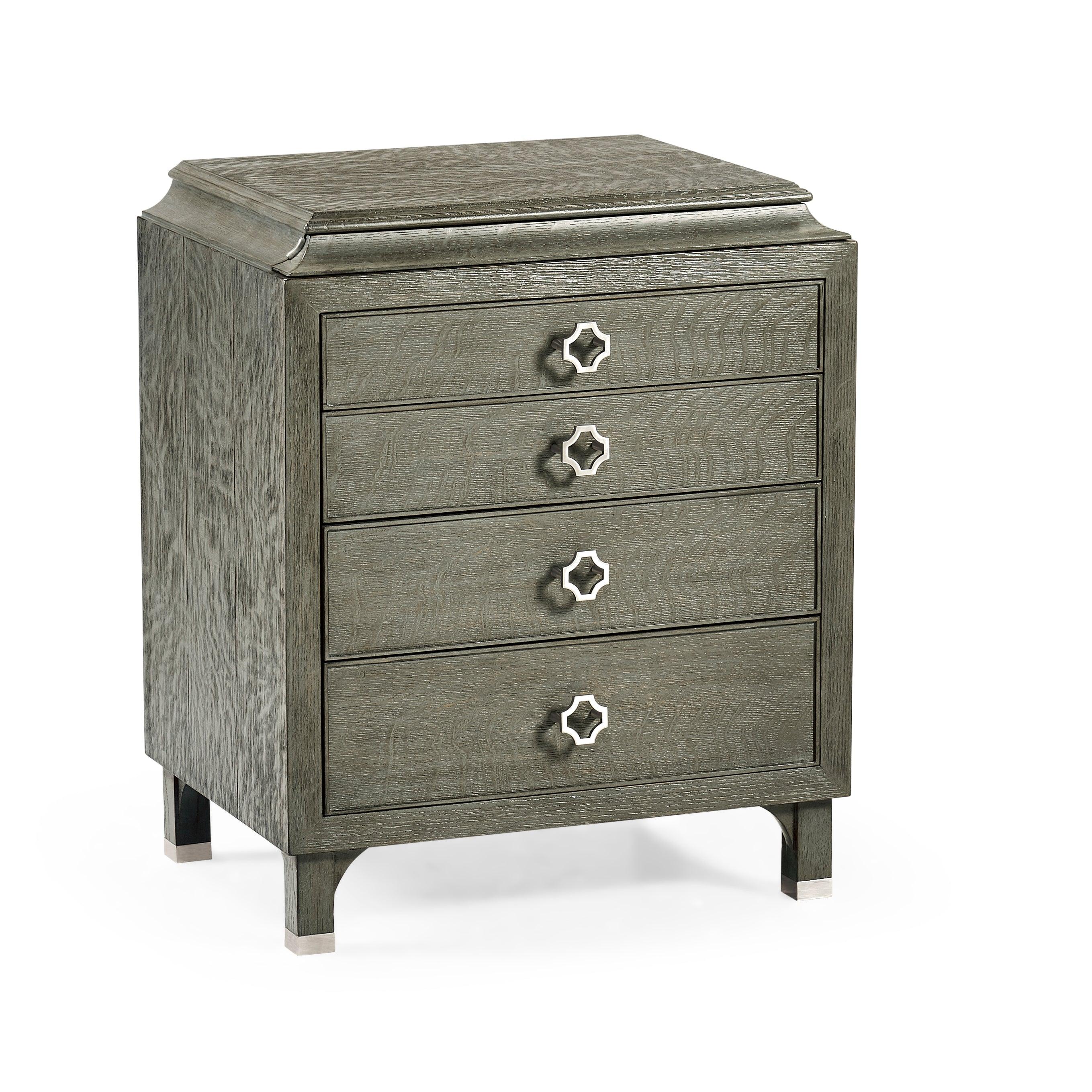 Modern Accents Small Pewter Oak Chest of Drawers - Frankwebs