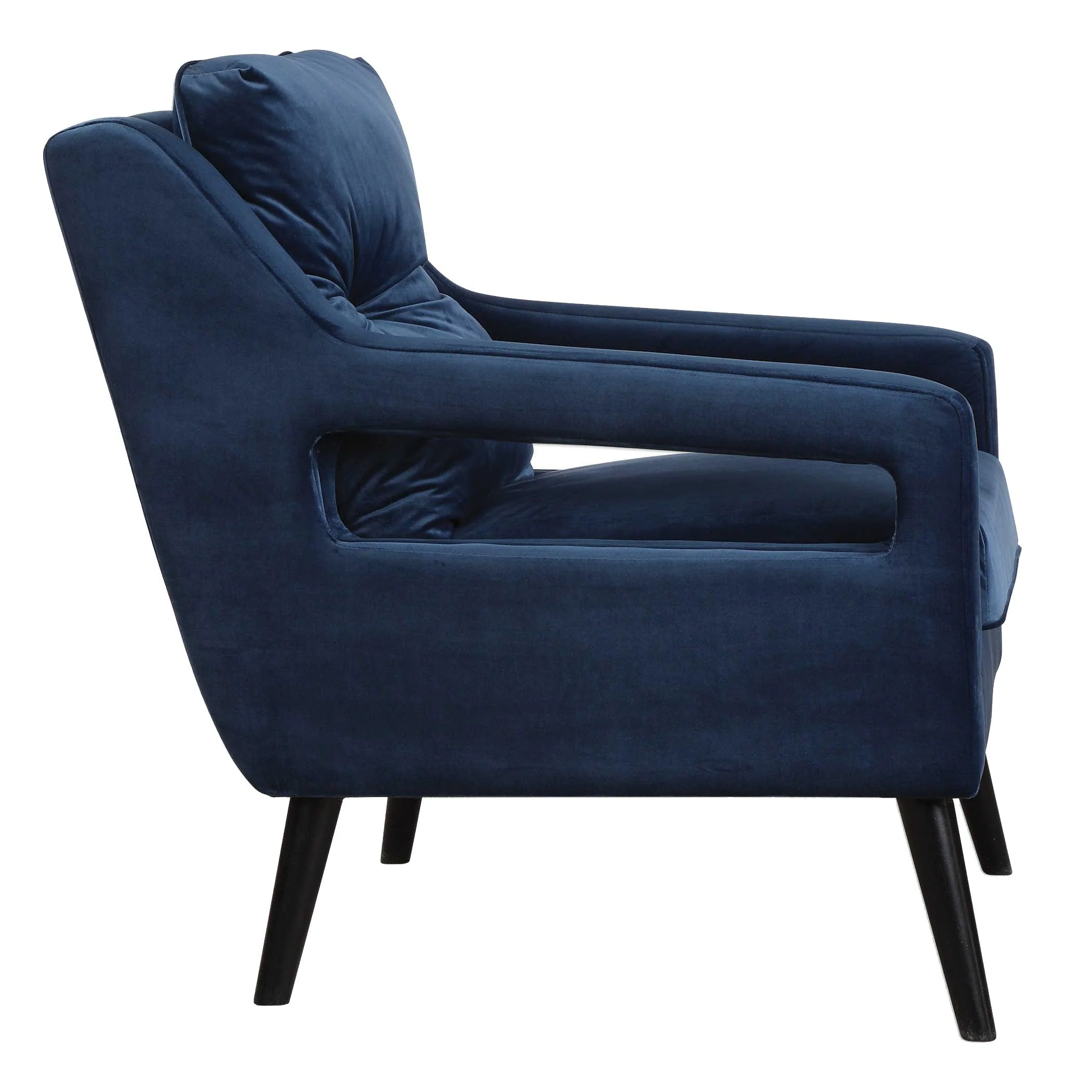 O'Brien Blue Velvet Armchair - Frankwebs